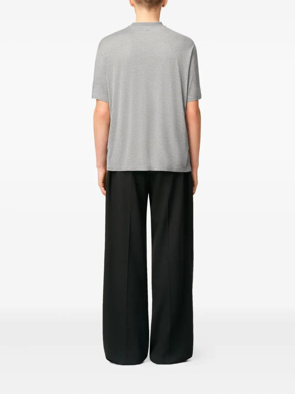 AMI PARIS Embroidered Short-Sleeve Tee