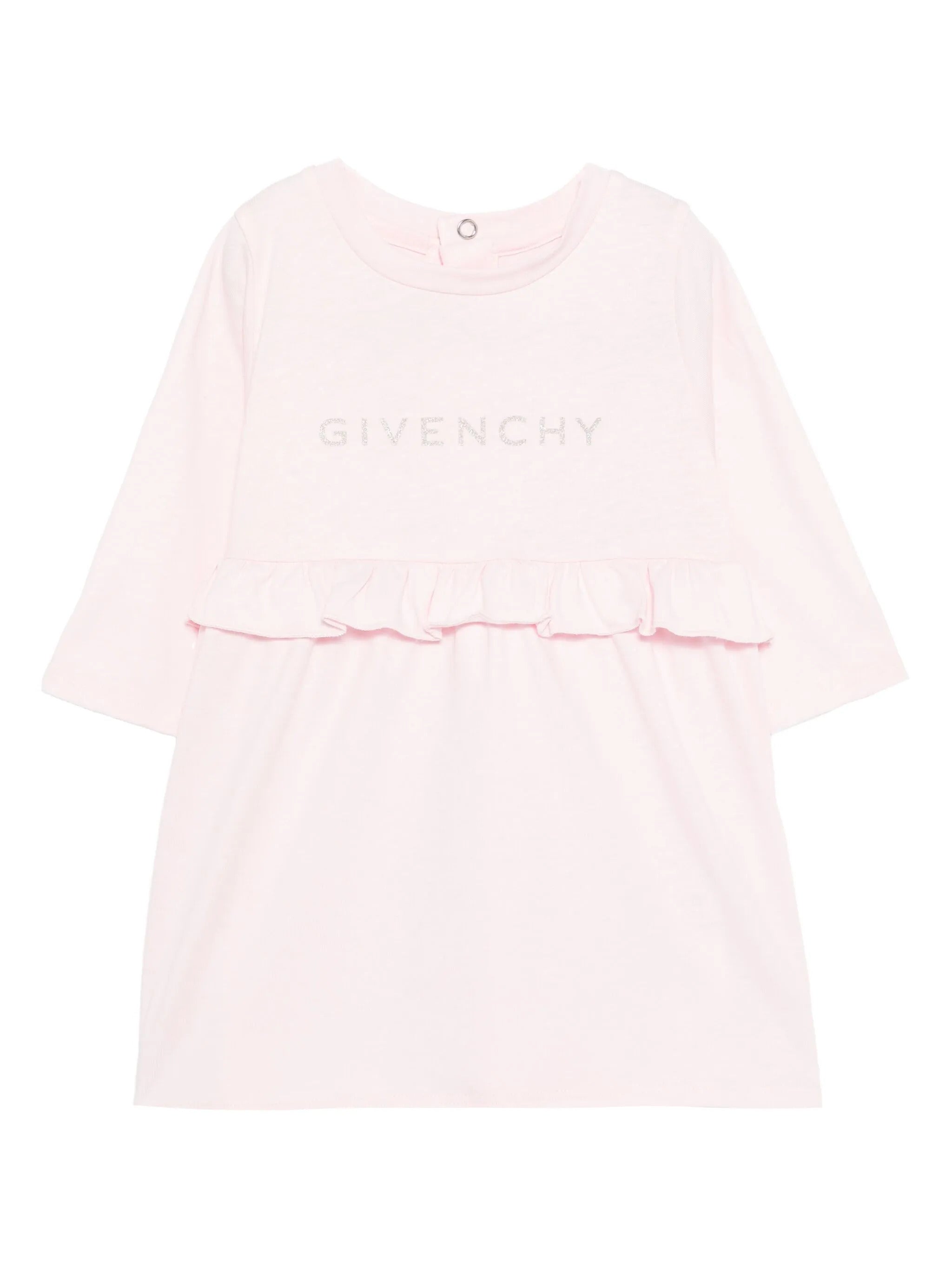 GIVENCHY KIDS Girls' Logo Mini Dress with Ruffled Waist