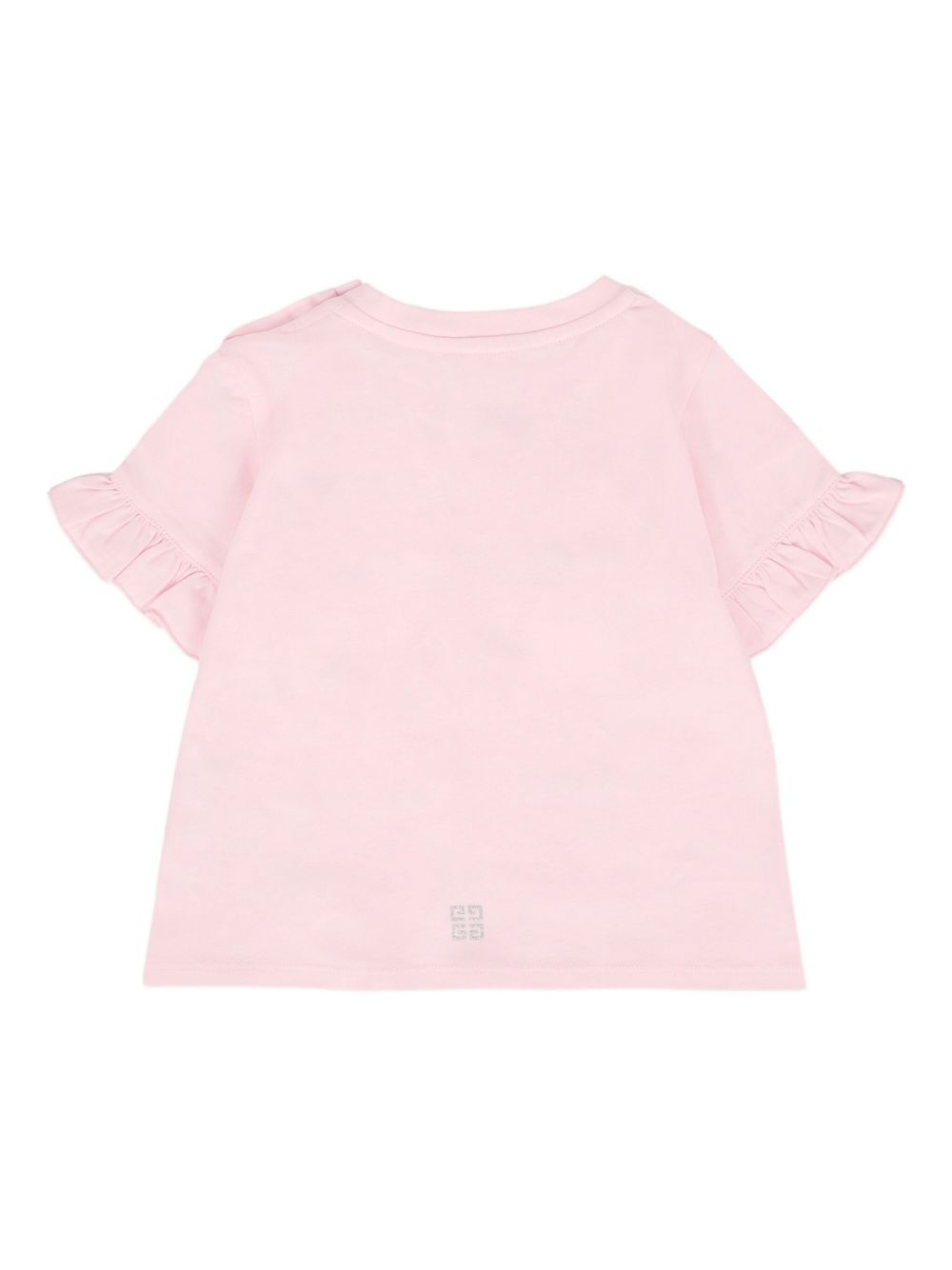 GIVENCHY KIDS Girls' Mini Logo Ruffled Sleeve T-Shirt