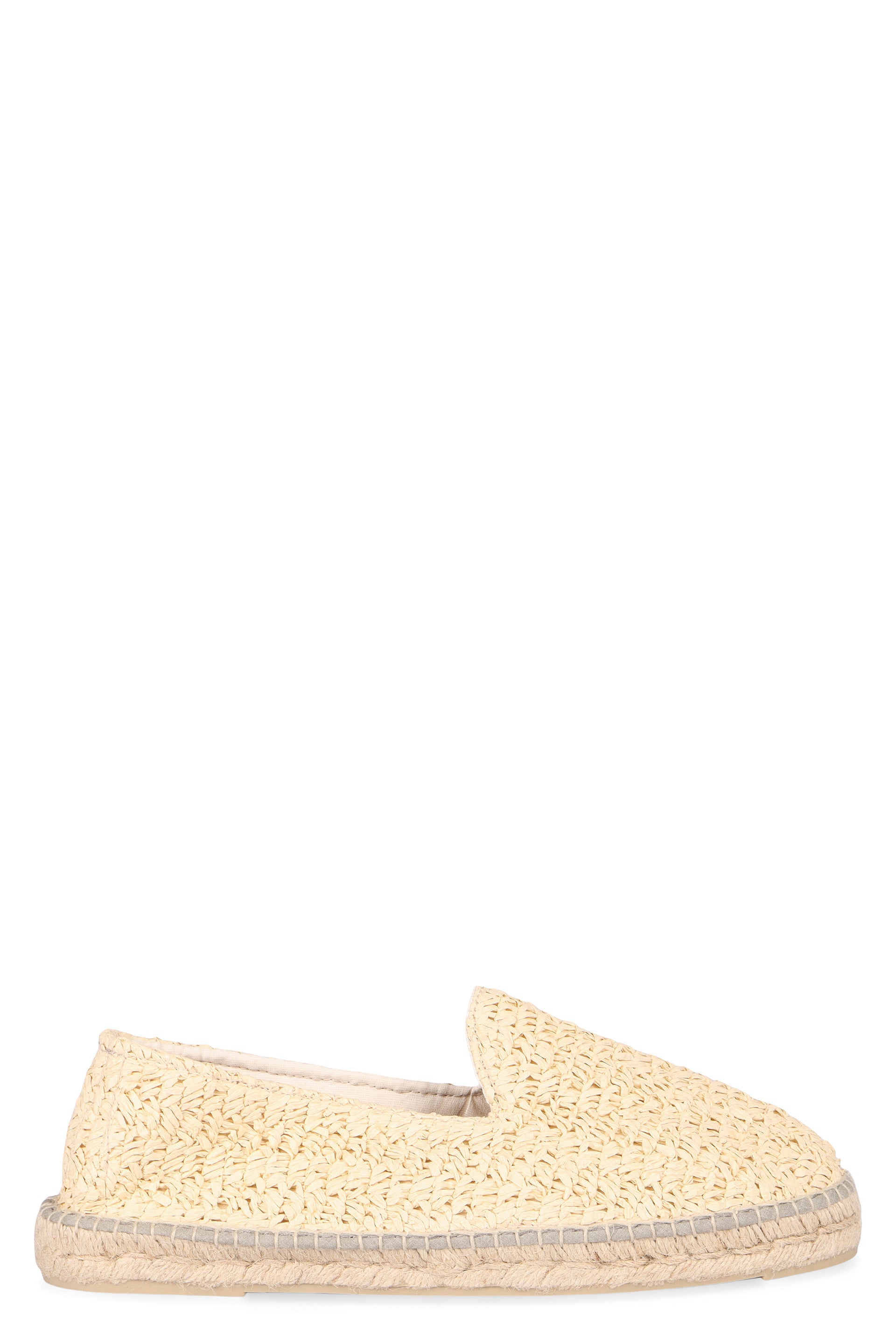 MANEBI Raffia Espadrilles with Round Toeline
