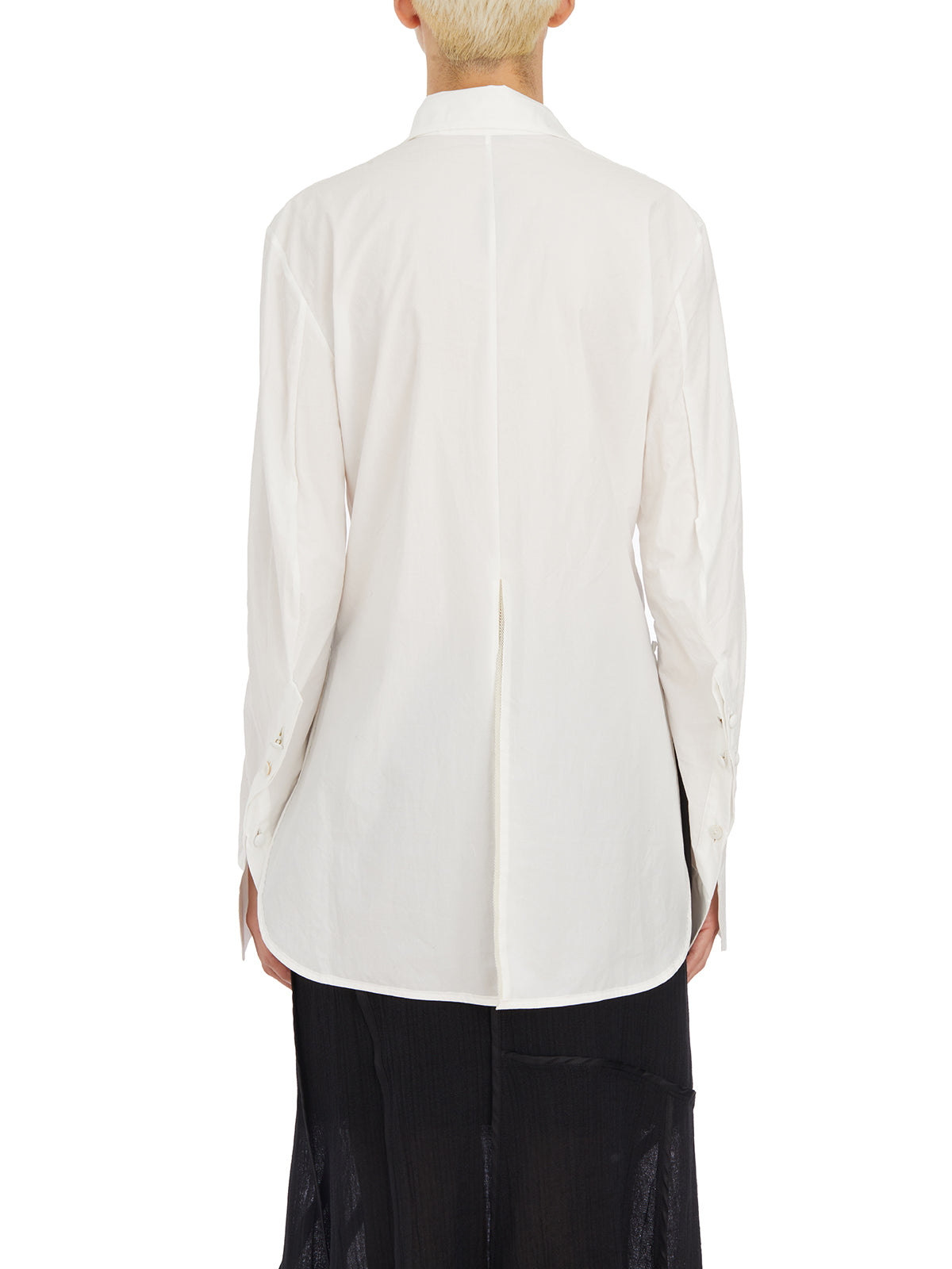 ALESSANDRA MARCHI Asymmetrical Tie-Front Slim Fit Shirt - Size 40