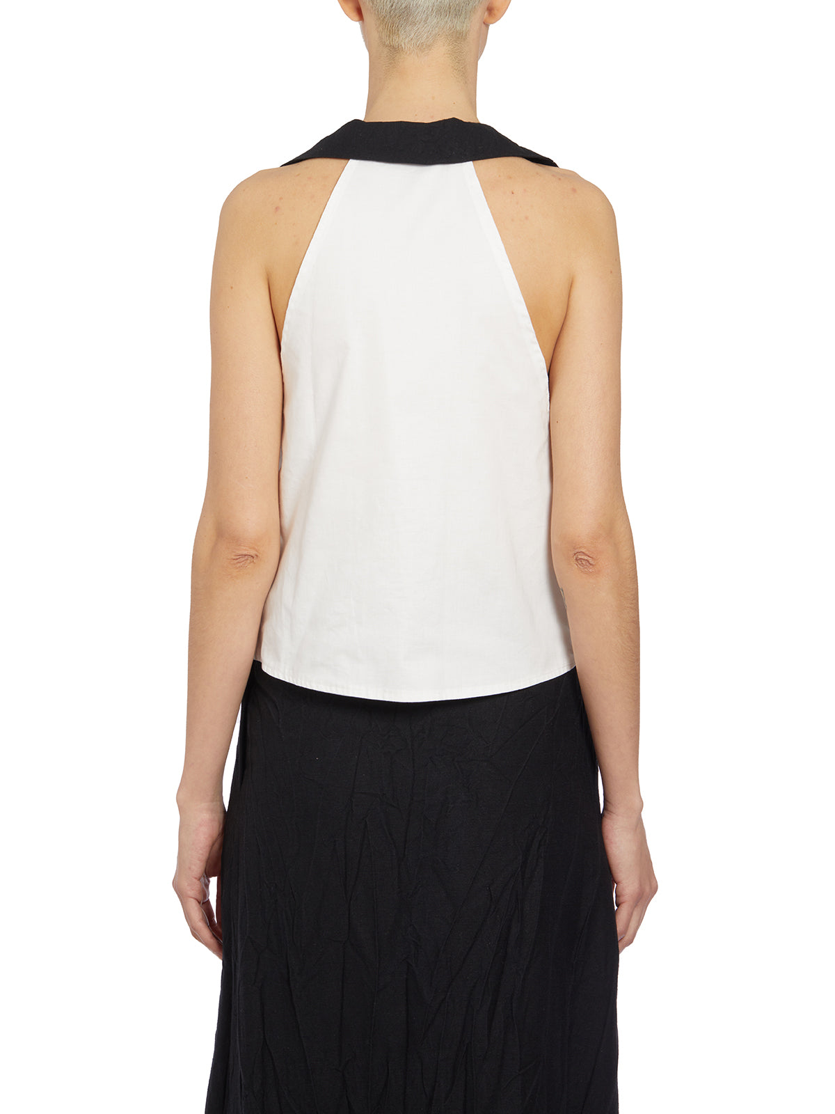 NOSTRASANTISSIMA Sleeveless Linen Gilet with Rever - Size 40