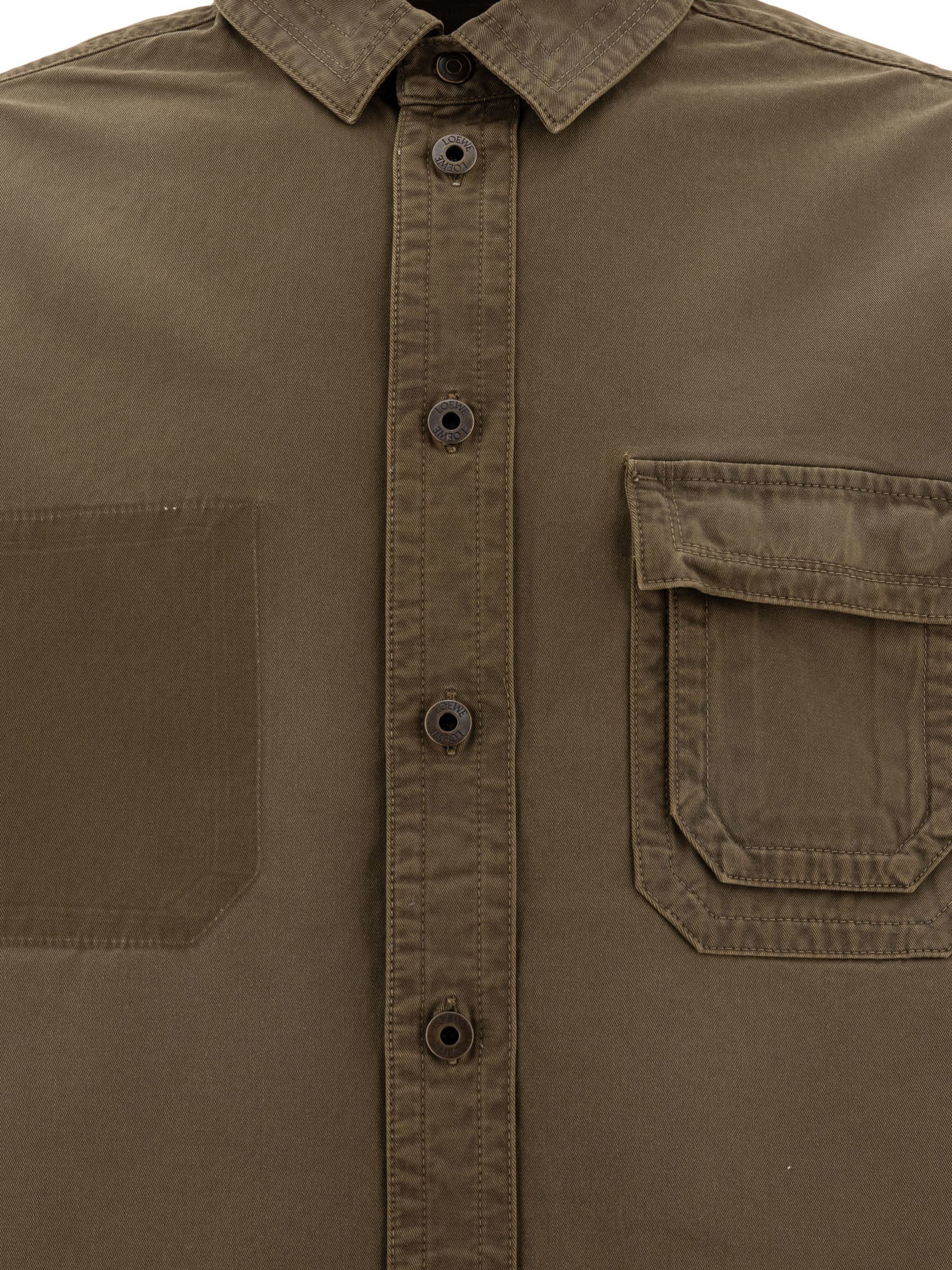 LOEWE Cotton Overshirt Jacket - Regular Fit
