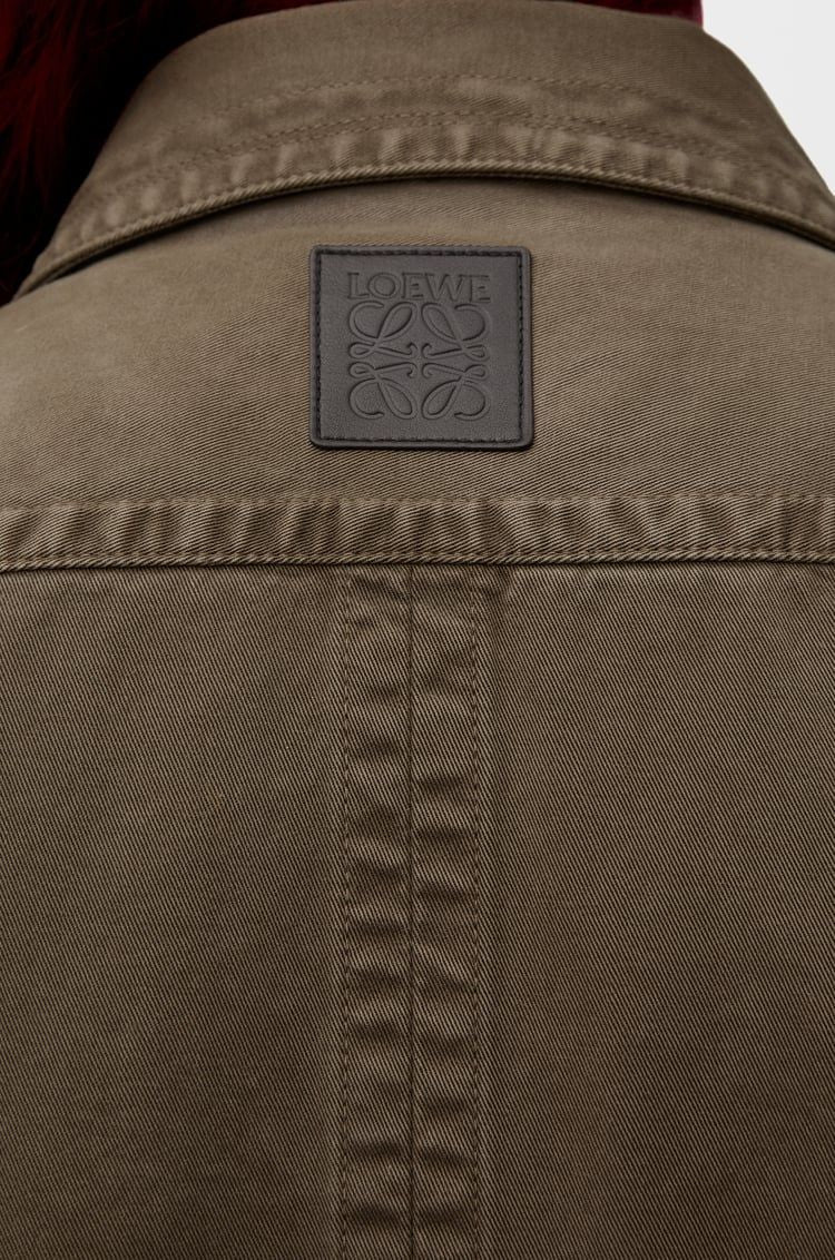 LOEWE Cotton Overshirt with Chest Pocket for Men