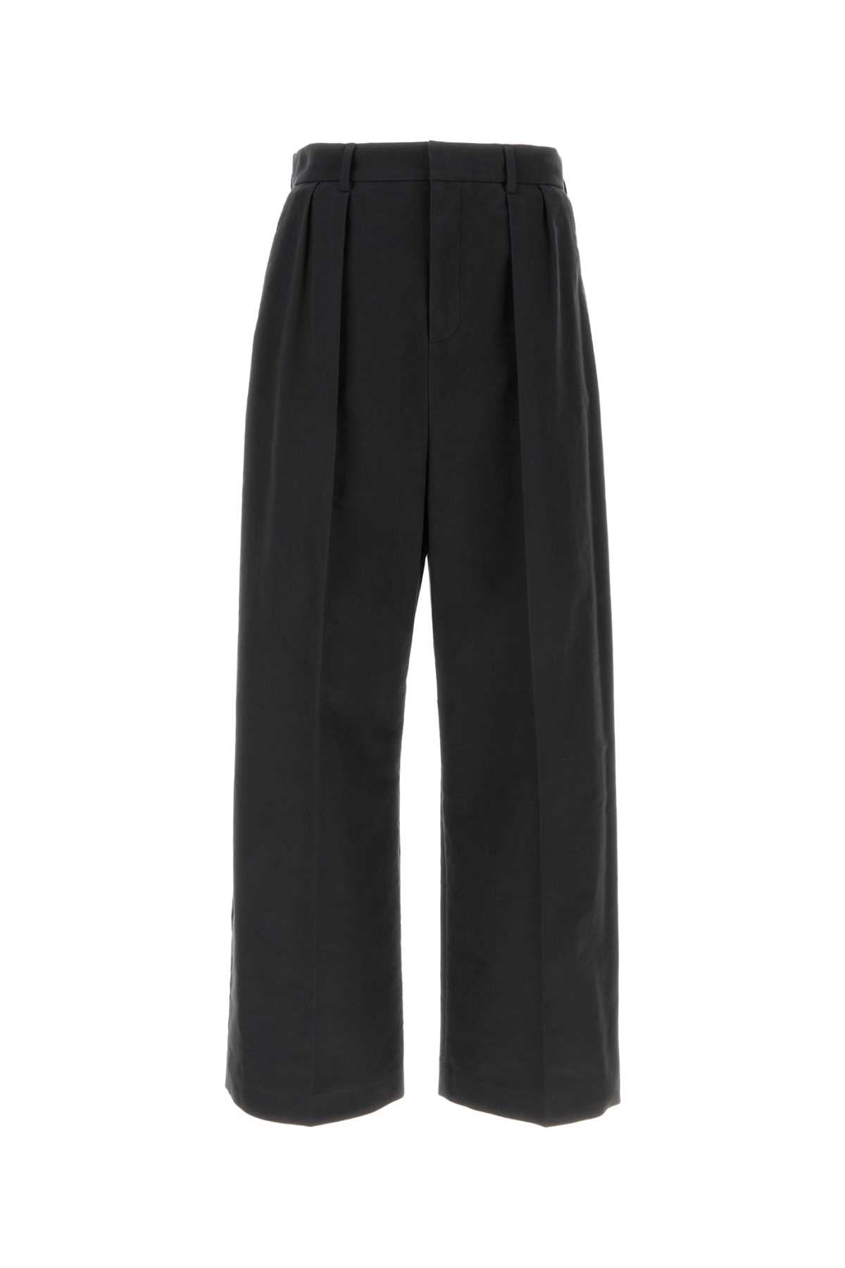 LOEWE Stretch Cotton Pleated Trousers for Men