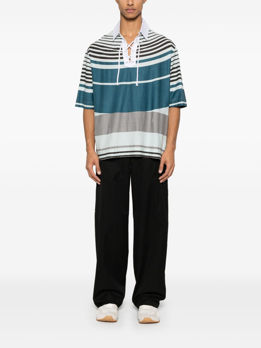 LOEWE Cotton and Silk Cargo Trousers