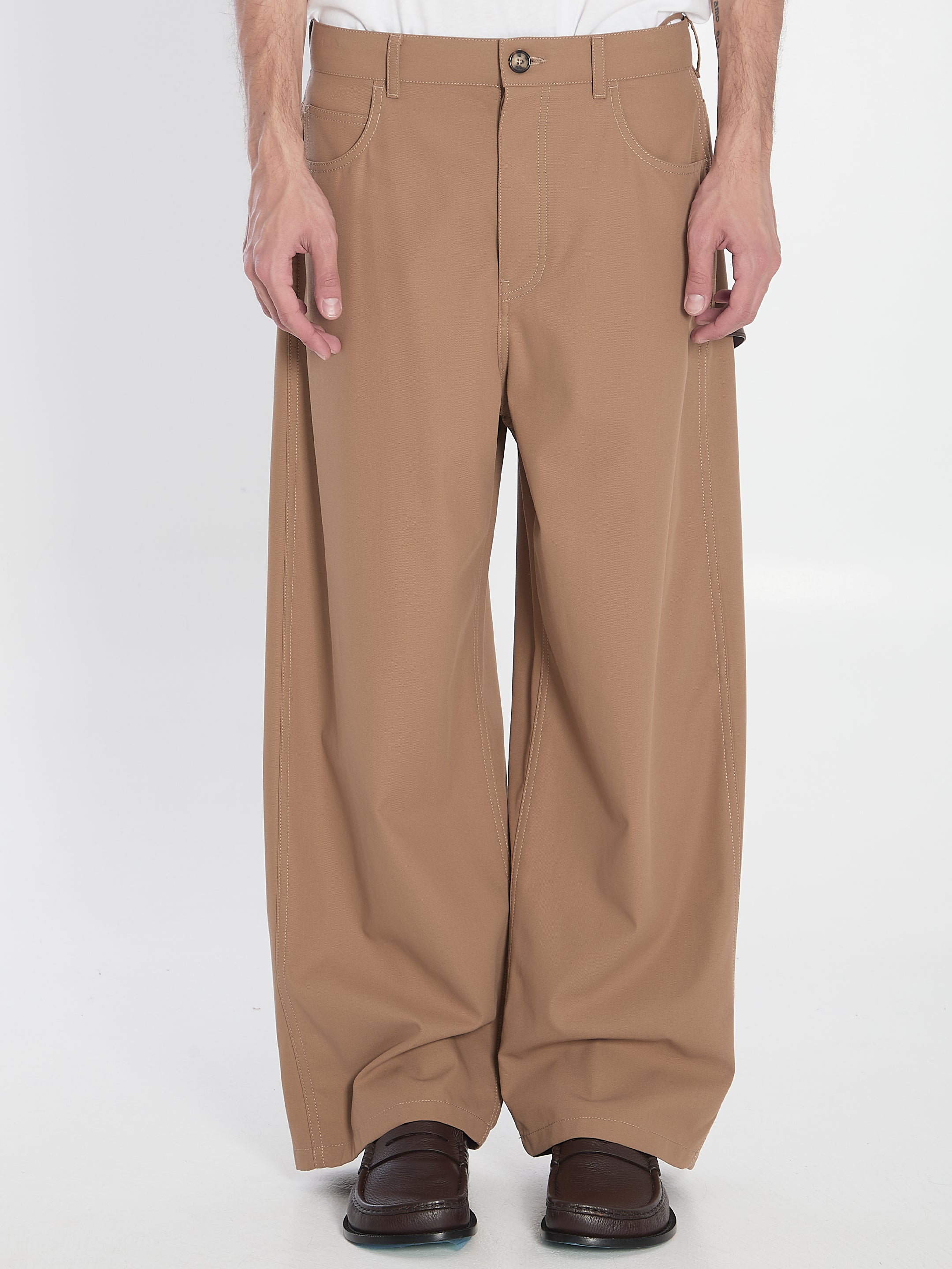 LOEWE Lightweight Carpenter Trousers in Size 48