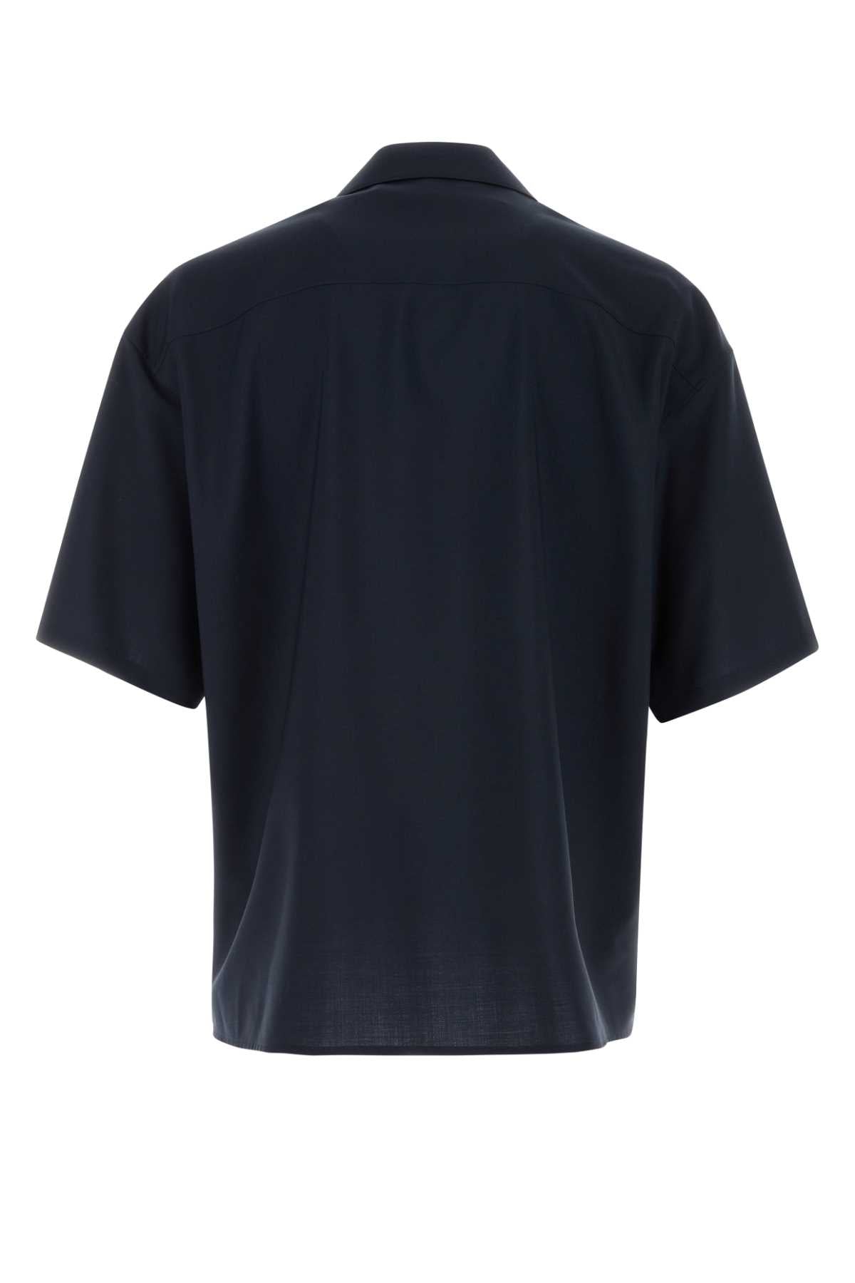 LOEWE Men's Short Sleeve Wool Shirt