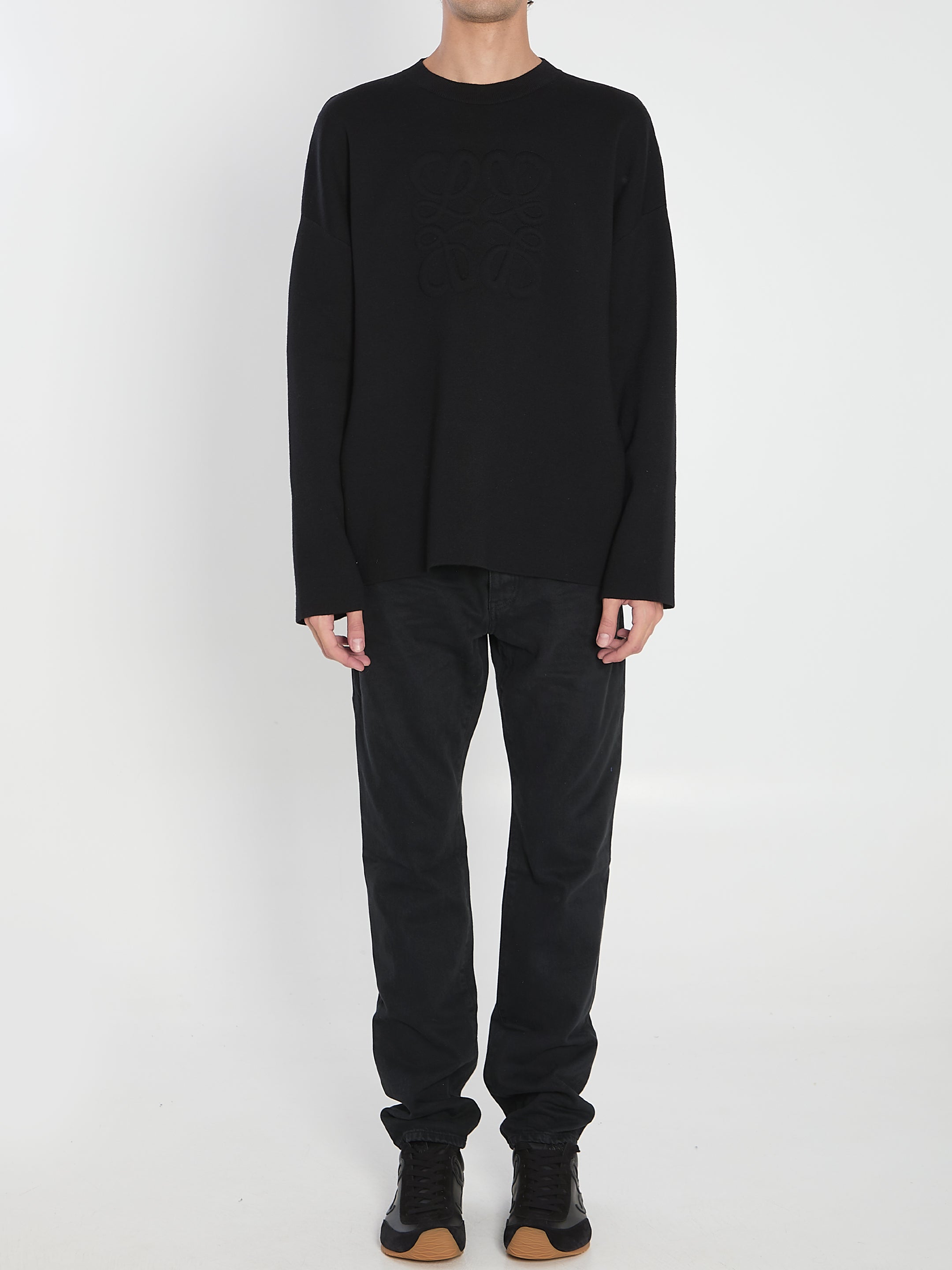 LOEWE Relaxed Fit Anagram Sweater - Size L