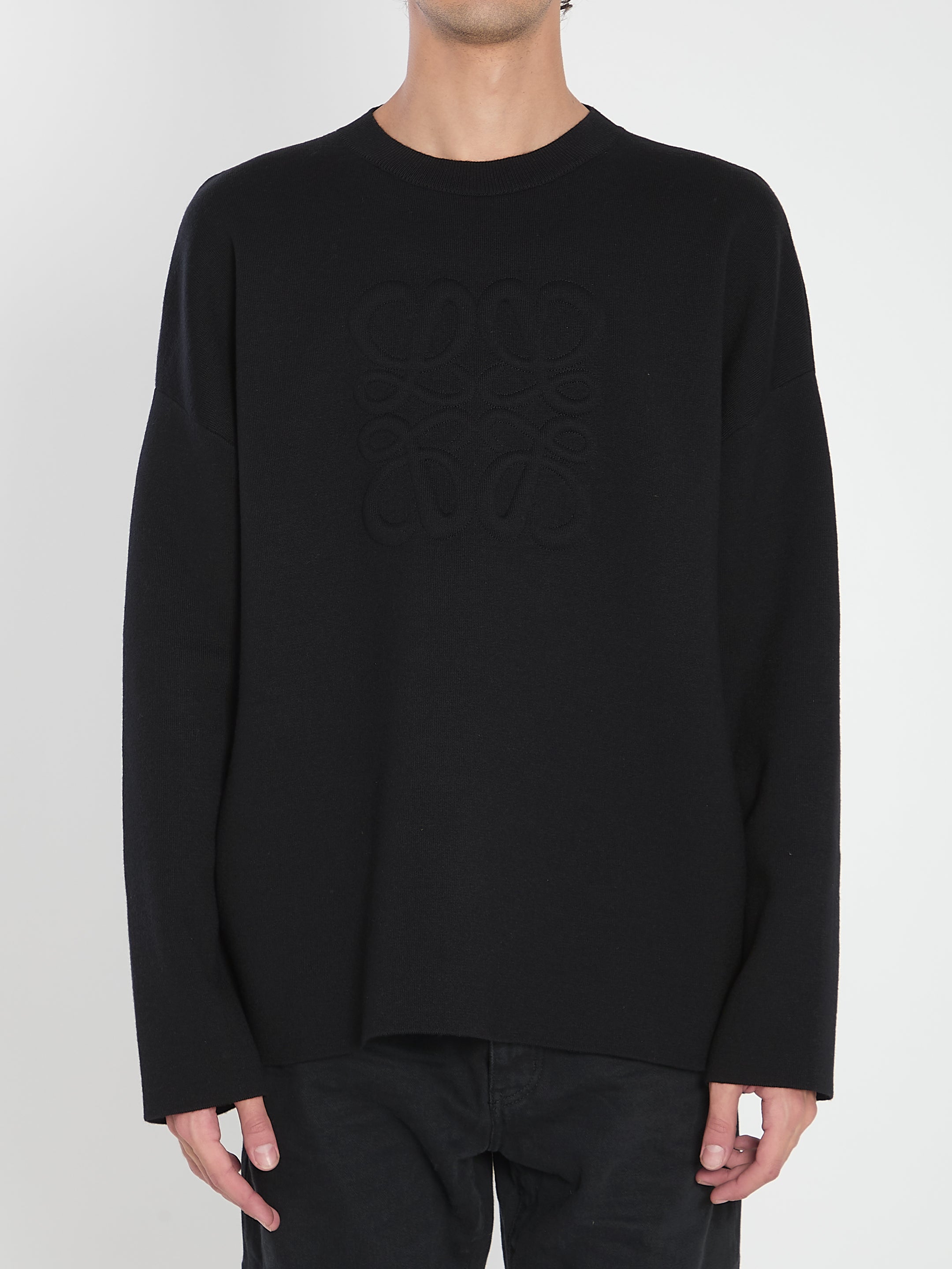 LOEWE Relaxed Fit Anagram Sweater - Size L
