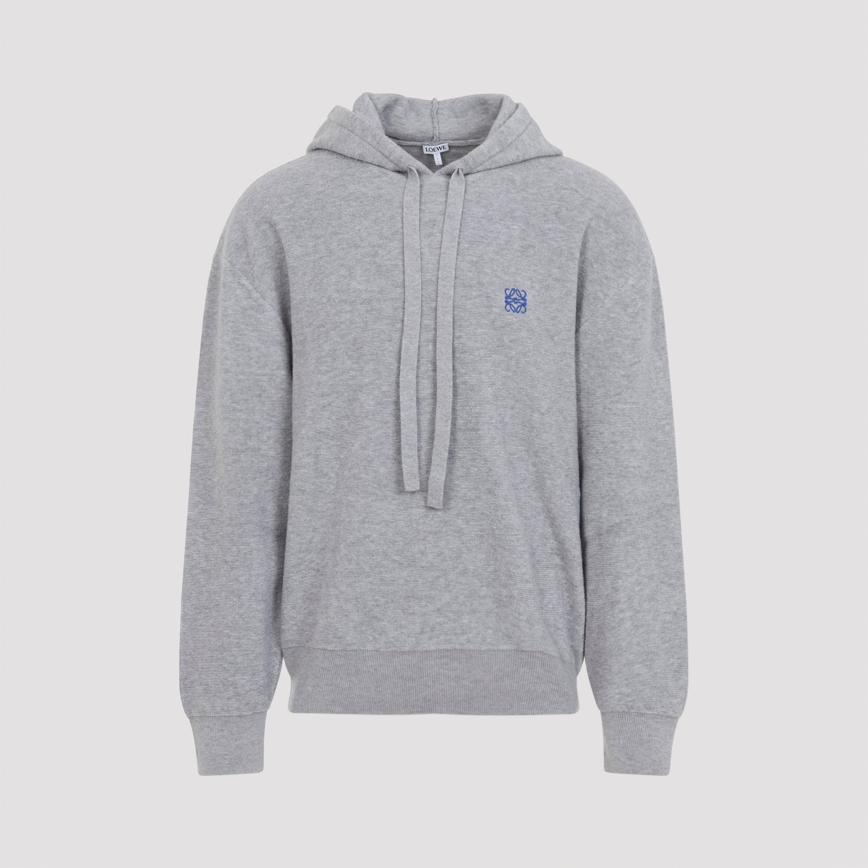LOEWE Men's Wool Hoodie with Drawstring Detail