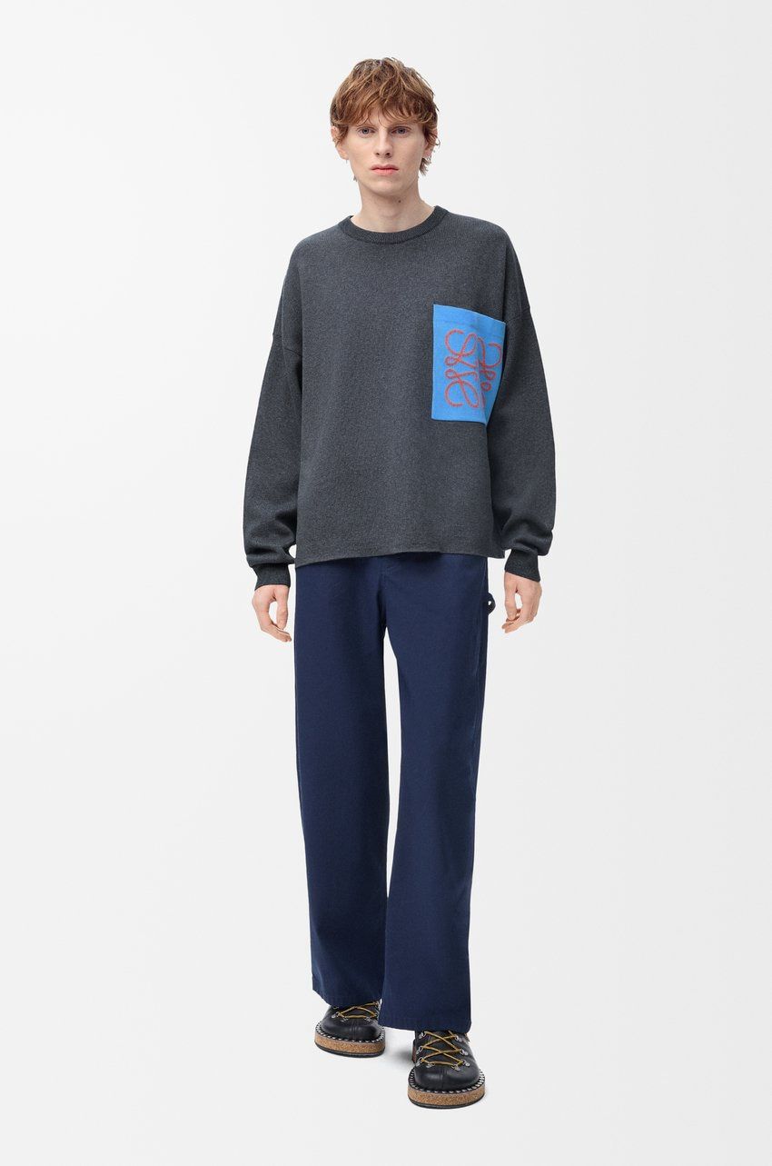 LOEWE Cotton Anagram Pocket Sweater