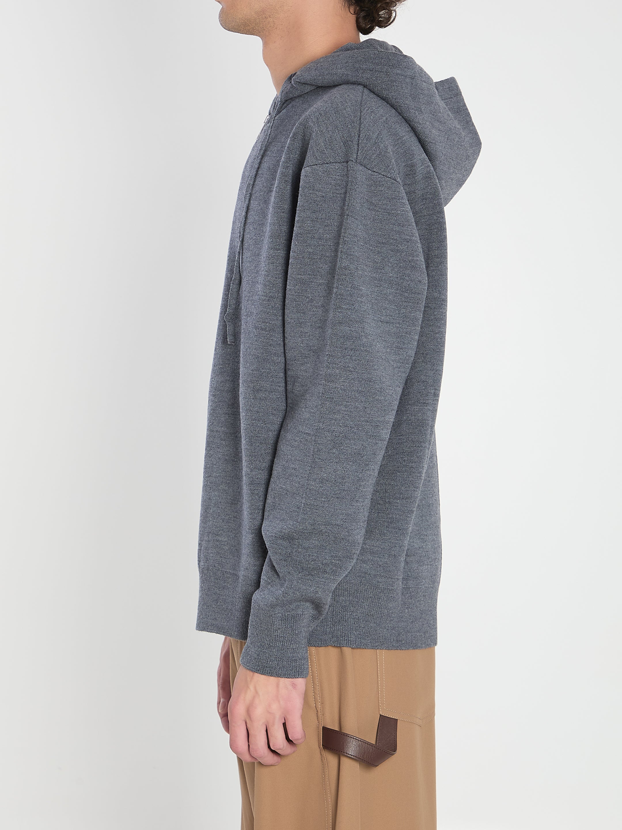 LOEWE Men's 3D Anagram Zip Hoodie - Size L