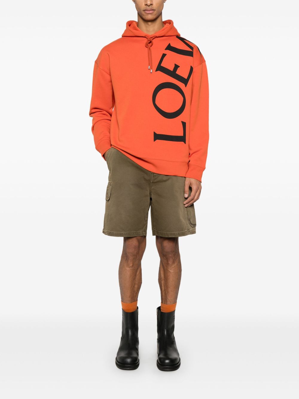 LOEWE Men's Cotton Cargo Shorts - SS25 Collection