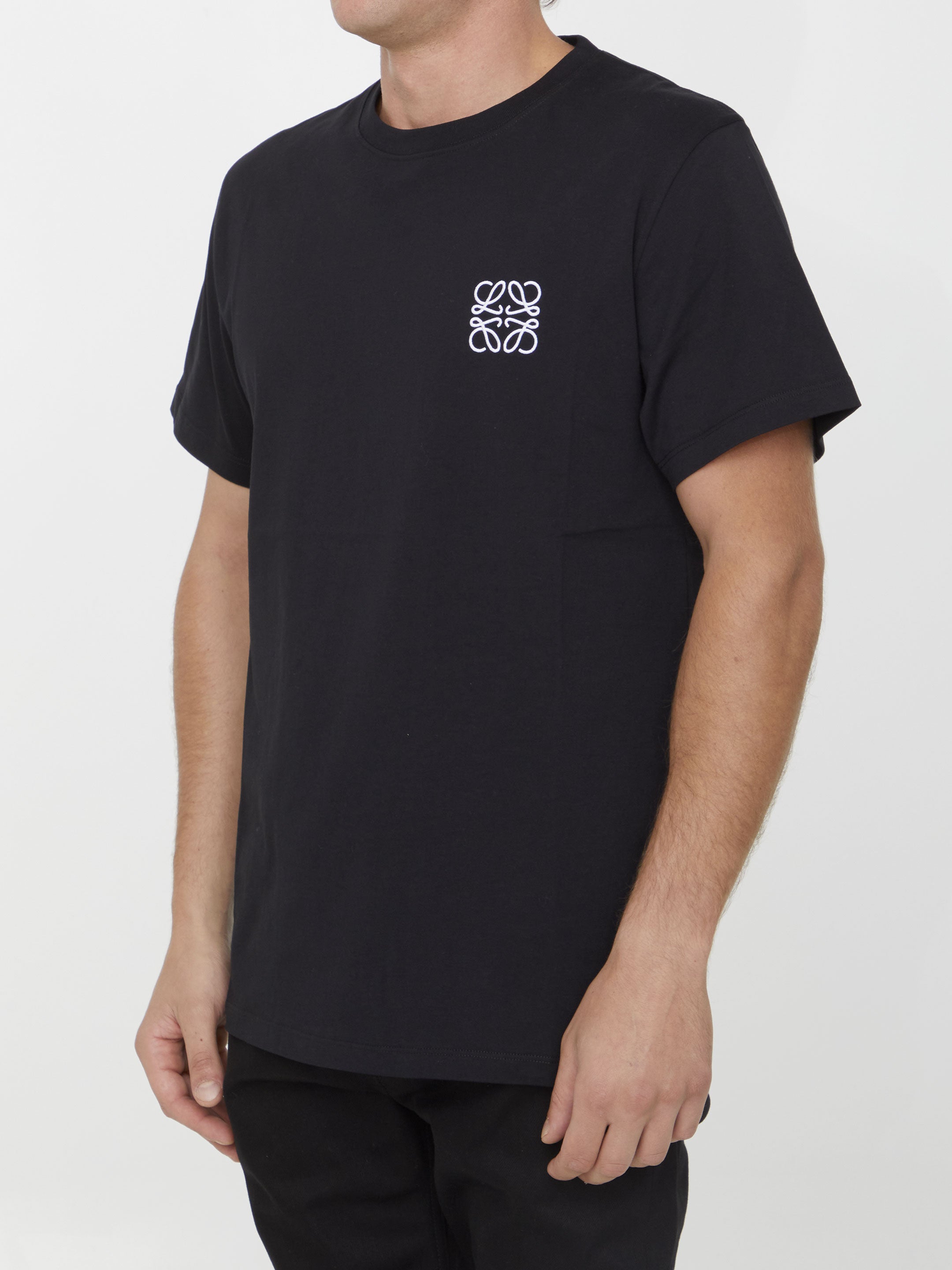 LOEWE Anagram Embroidered Crewneck T-Shirt - Size L