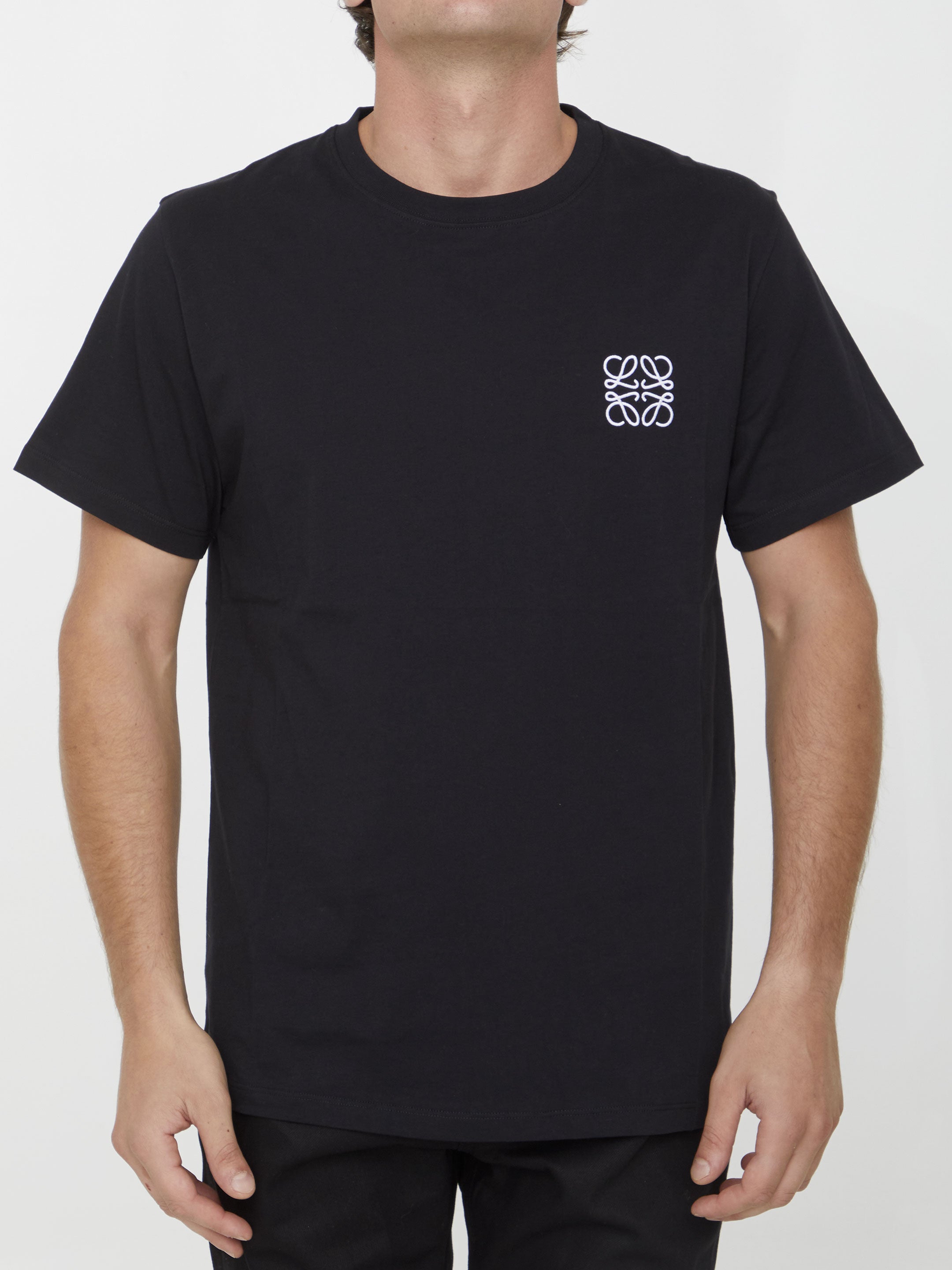 LOEWE Anagram Embroidered Crewneck T-Shirt - Size L