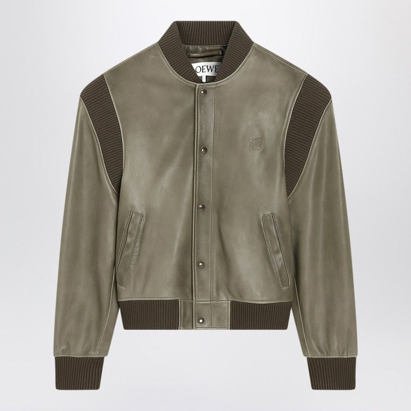 LOEWE Leather Bomber Jacket for Men