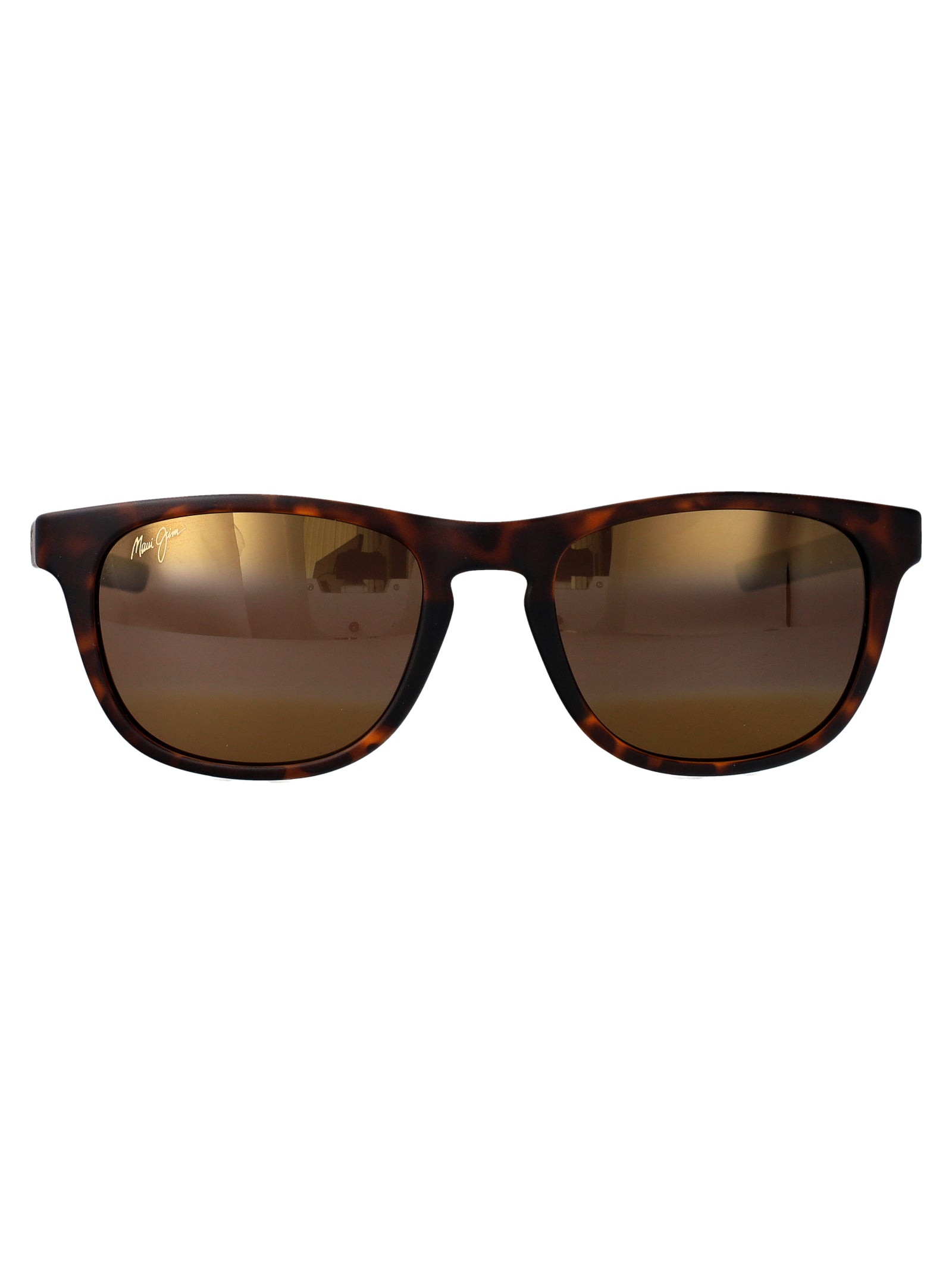 MAUI JIM Matte Dark Havana Plastic Sunglasses for Men