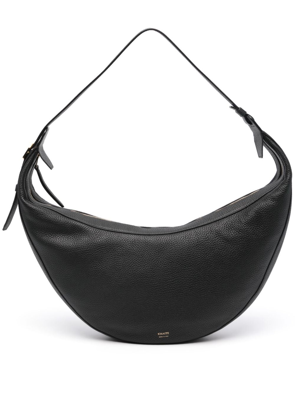 KHAITE Pebbled Leather Hobo Handbag