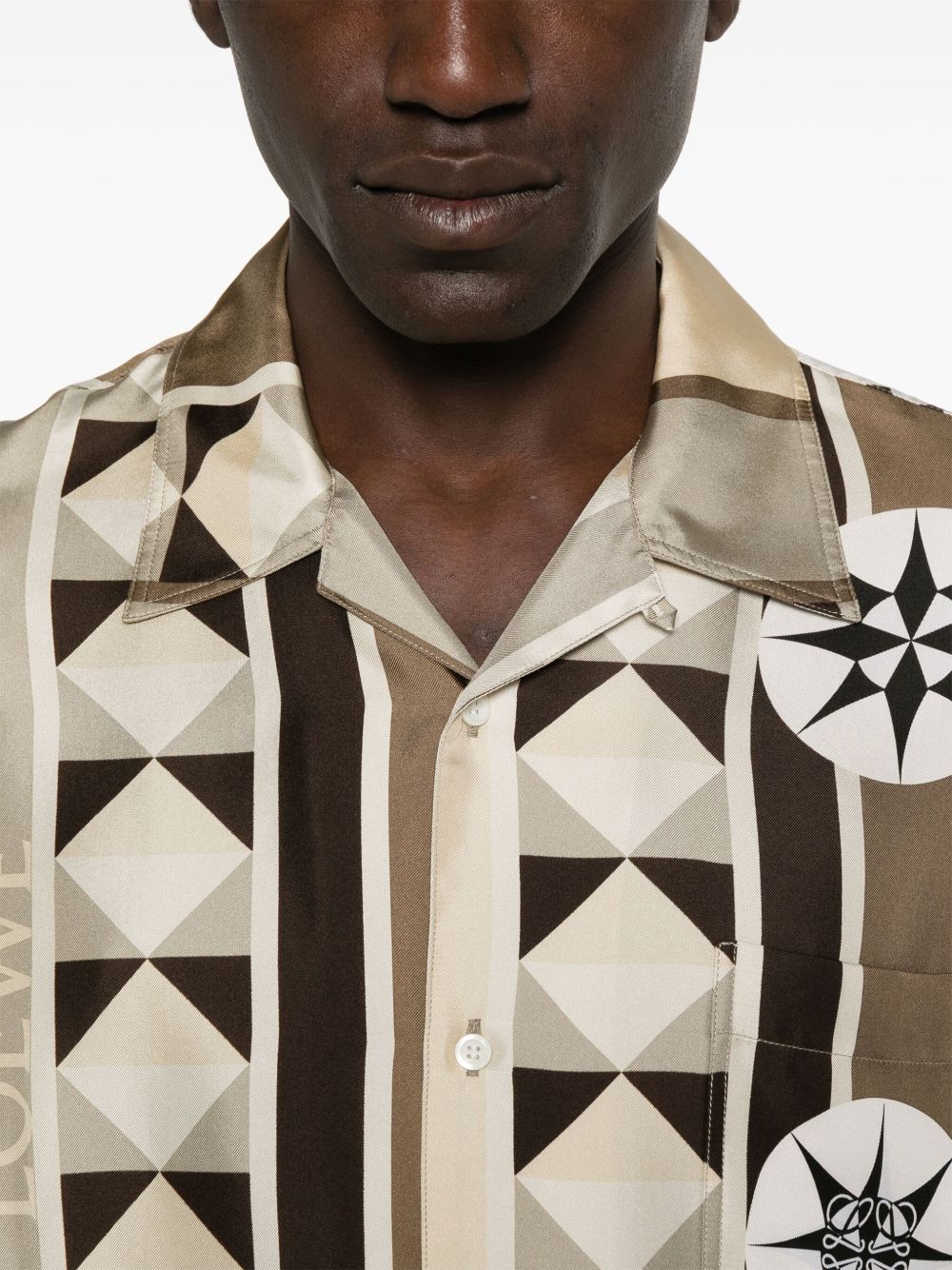 LOEWE Printed Silk Shirt for Men - SS25 Collection