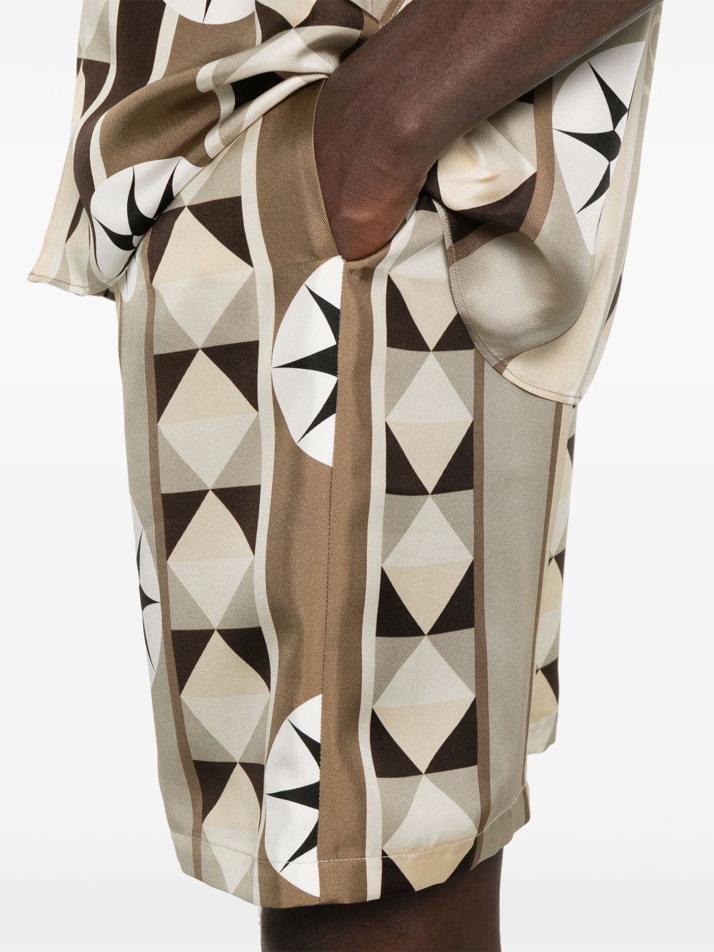 LOEWE Printed Silk Shorts for Men