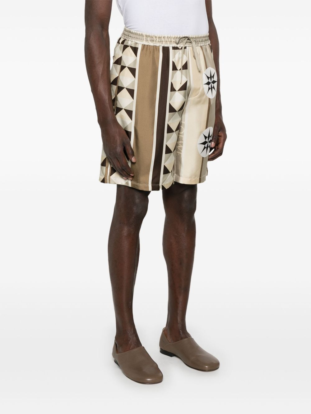 LOEWE Printed Silk Shorts for Men