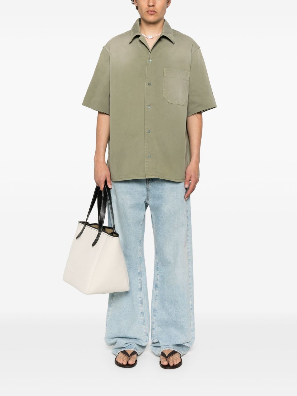 LOEWE Classic Cotton Shirt with Chest Pocket for Men