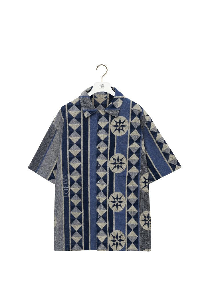 LOEWE Jacquard Cotton Button-Up Shirt
