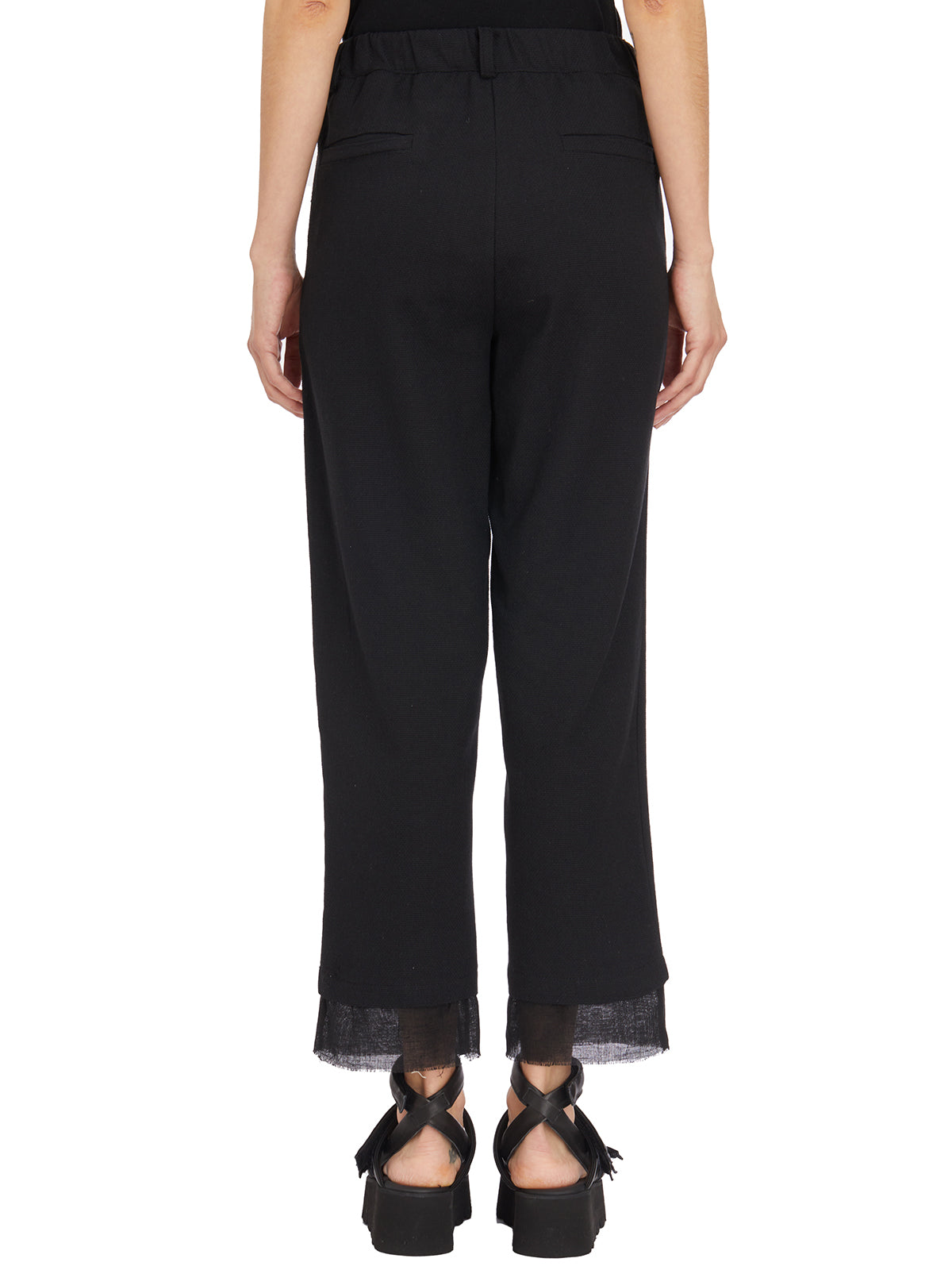 SANCTAMUERTE Cropped Straight-Leg Pants