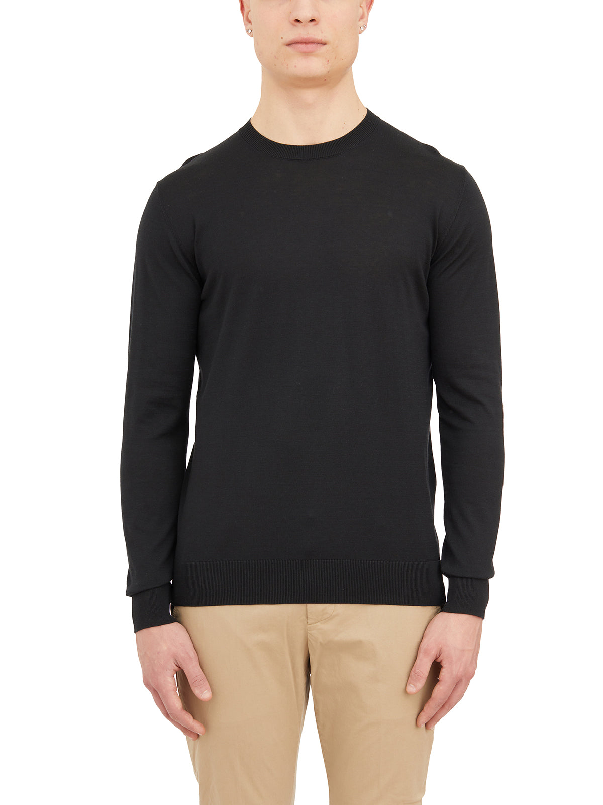 PAOLO PECORA Silk E Cotton Sweater - Medium Fit