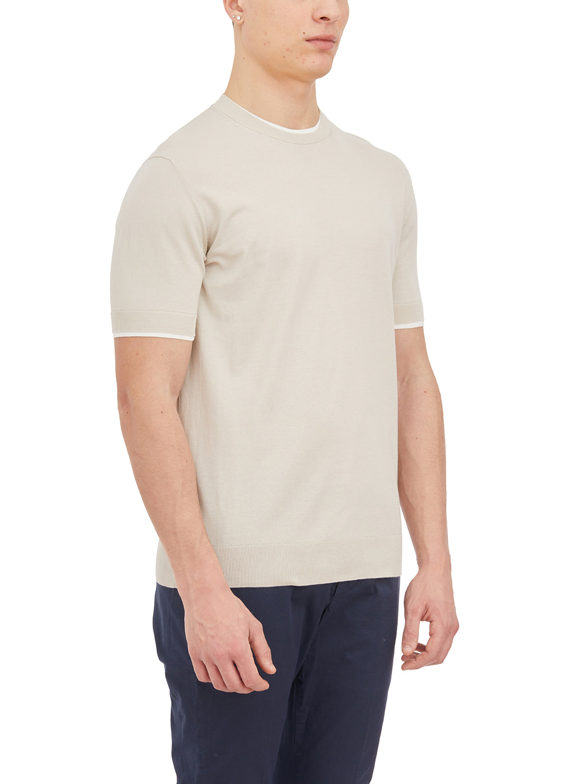 PAOLO PECORA Short Sleeve Crew Neck T-Shirt - Size M