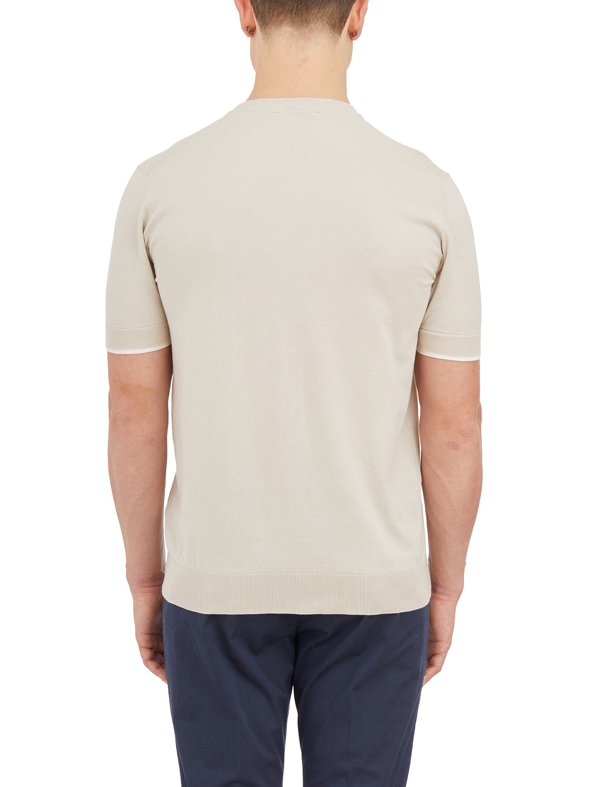 PAOLO PECORA Short Sleeve Crew Neck T-Shirt - Size M