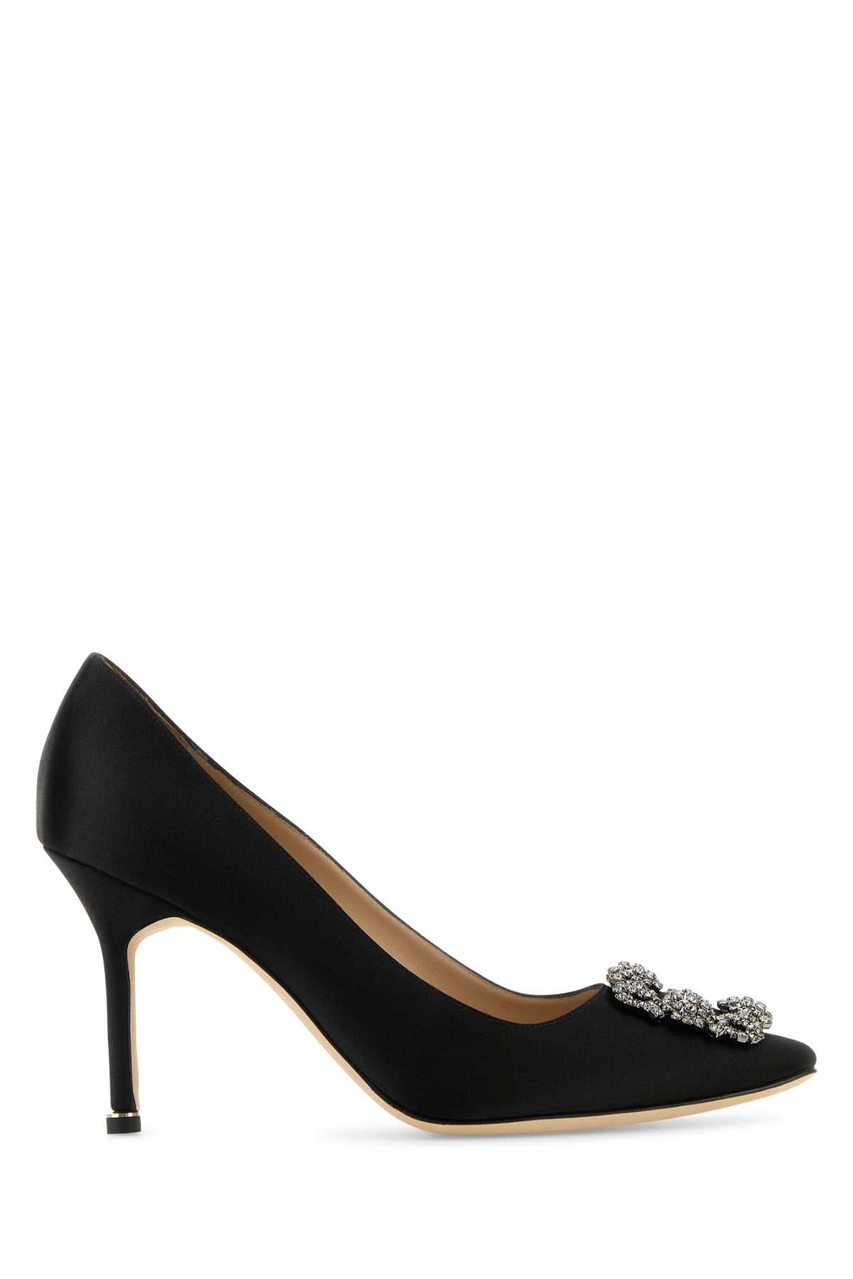 MANOLO BLAHNIK Sophisticated Satin Hangisi Pumps - Women's