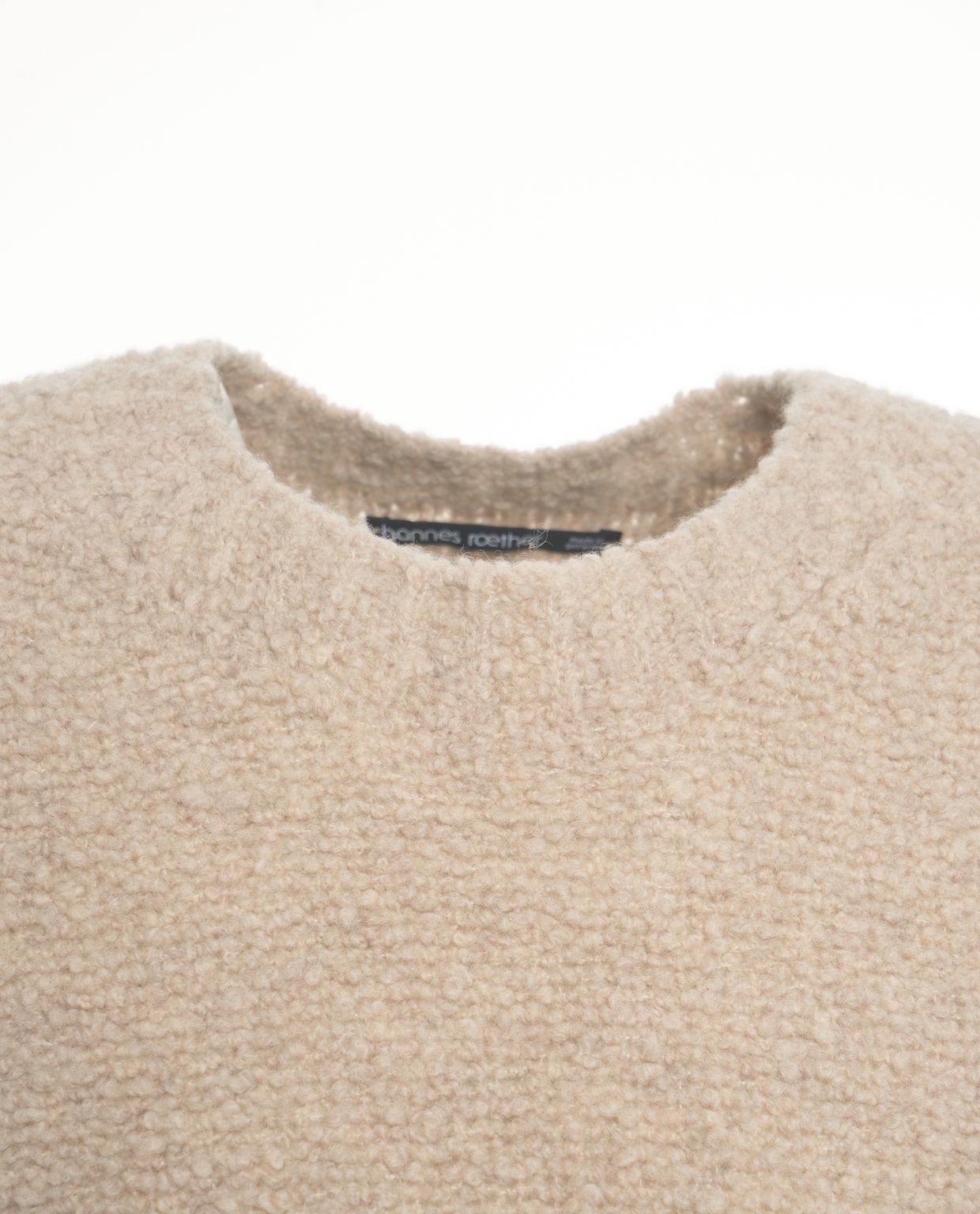 HANNES ROETHER Structured Knit Pullover for Men