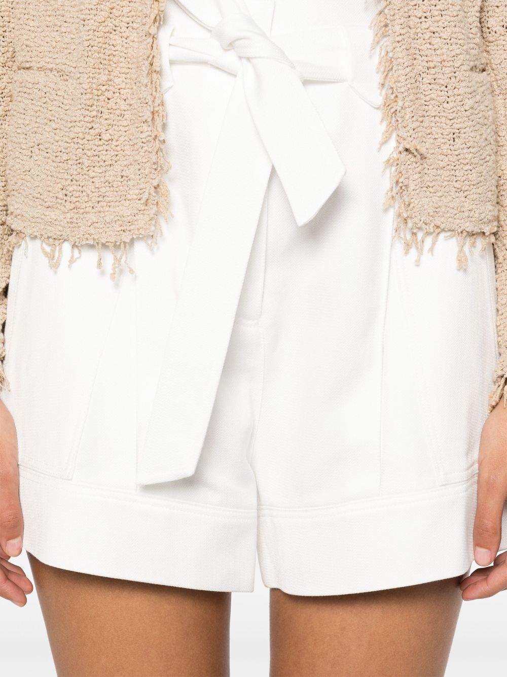 IRO Women's Cotton Blend Mini Shorts with Adjustable Waist