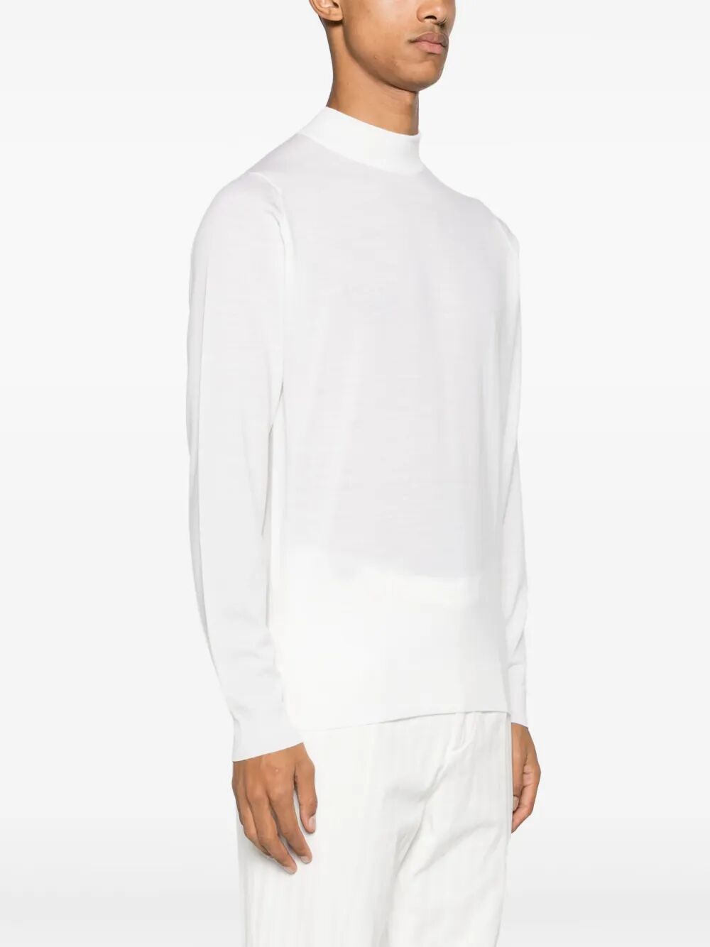 JOHN SMEDLEY Men's Mock Neck Sweater