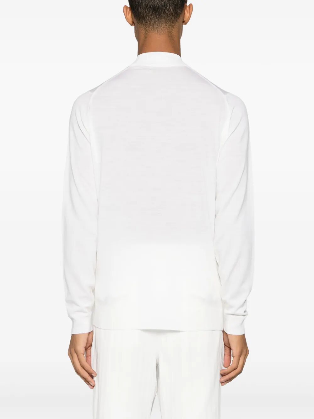 JOHN SMEDLEY Men's Mock Neck Sweater