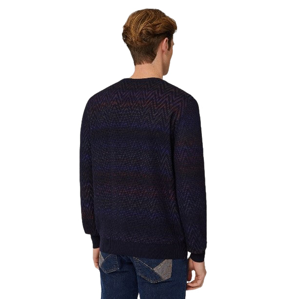 HARMONT & BLAINE Men's Elegant Zig-Zag Pullover