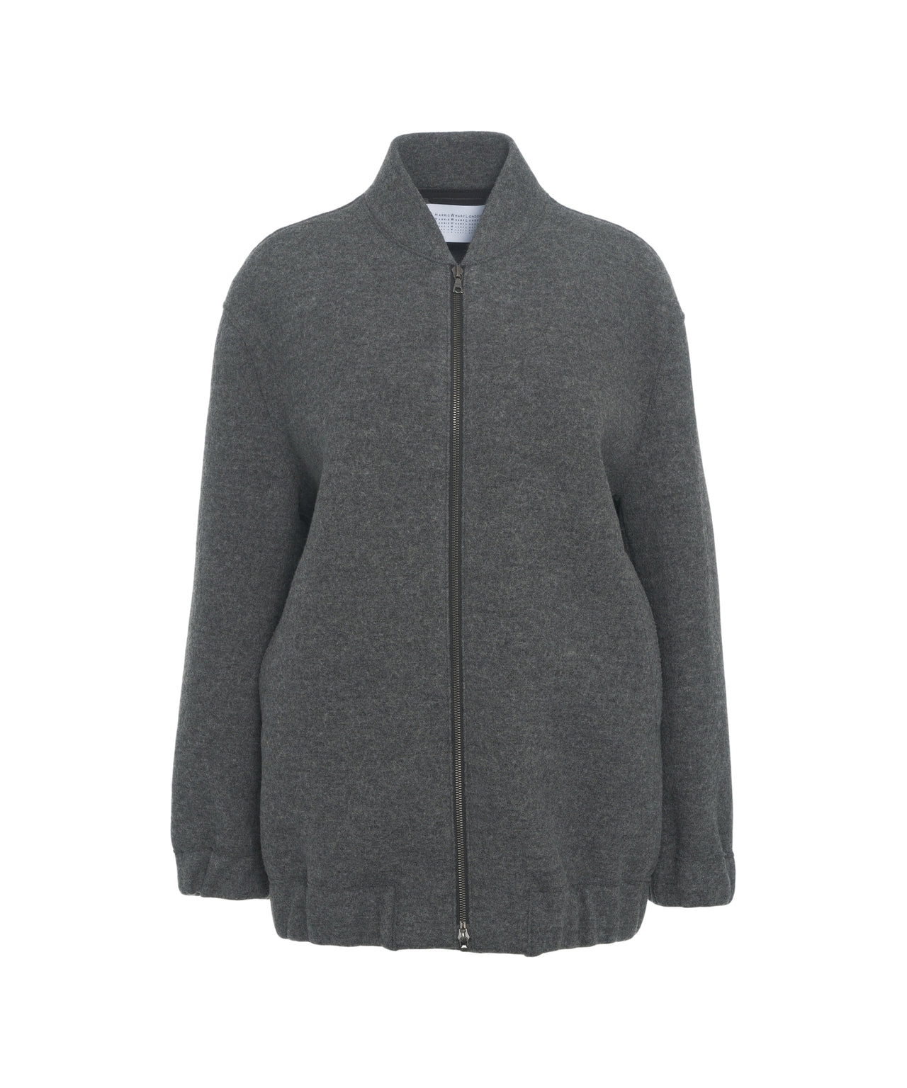 HARRIS WHARF LONDON Oversized Bomber Jacket in Luxurious Virgin Wool