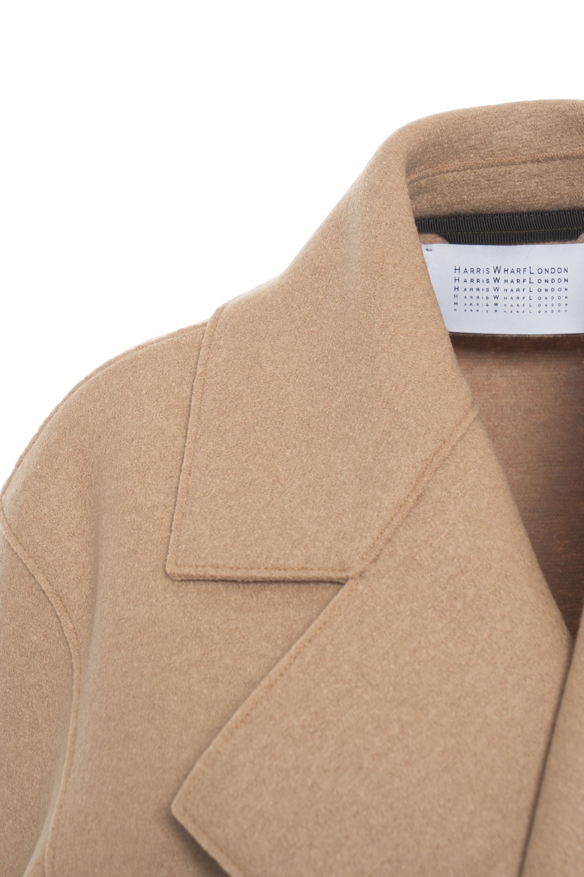 HARRIS WHARF LONDON Chic Waist-Belted Jacket with Scarf Collar for Women