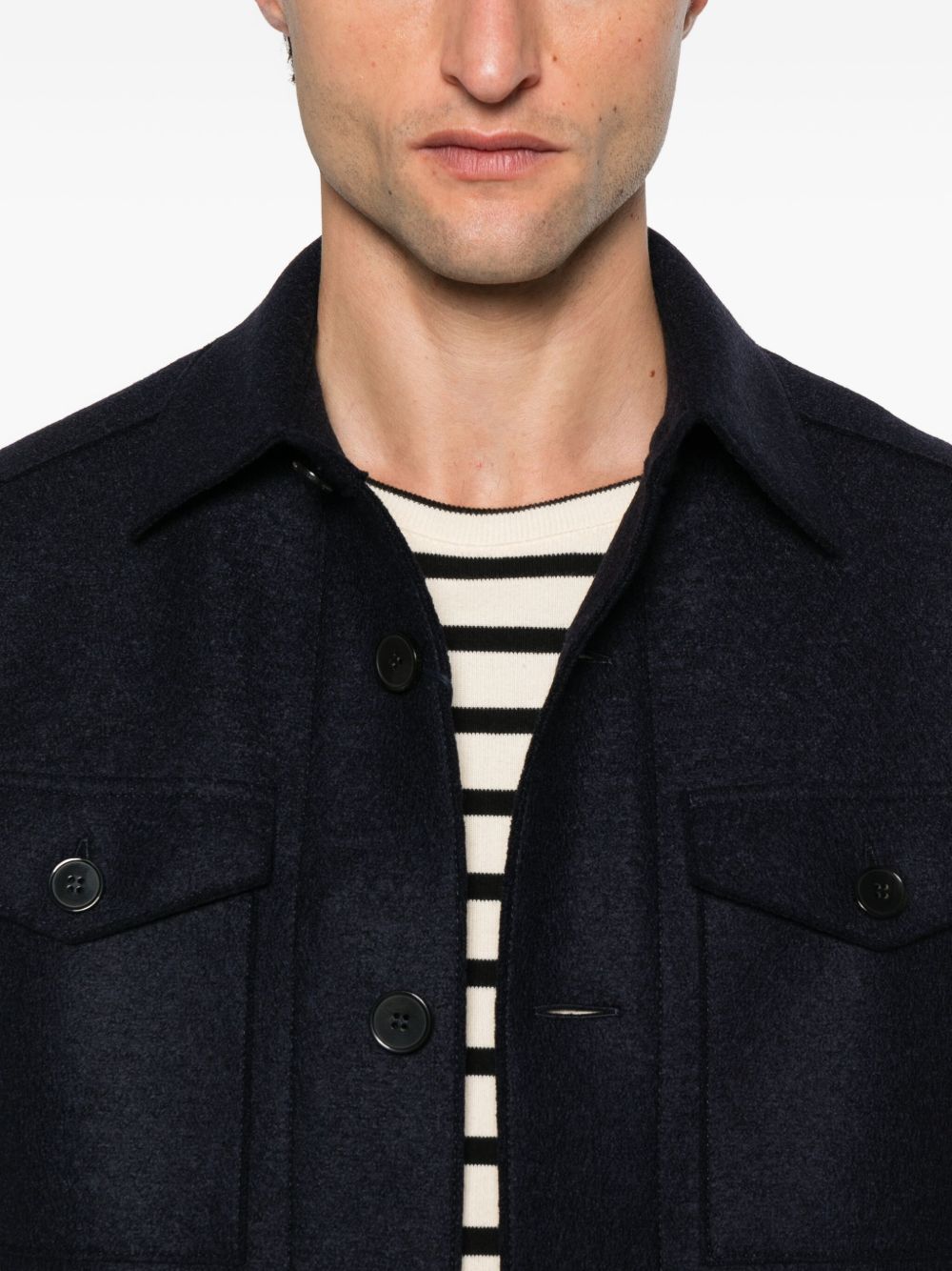 HARRIS WHARF LONDON Tailored Wool Jacket for Men