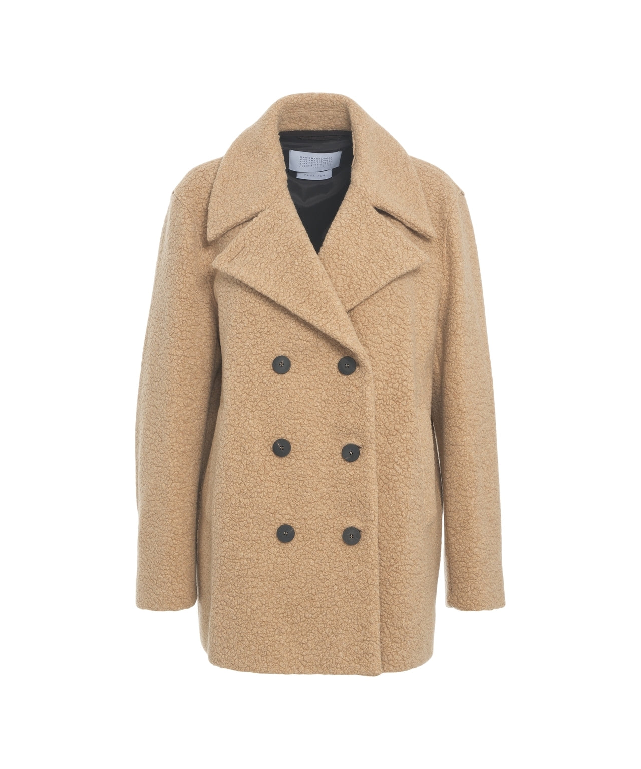 HARRIS WHARF LONDON Luxurious Bouclé Peacoat