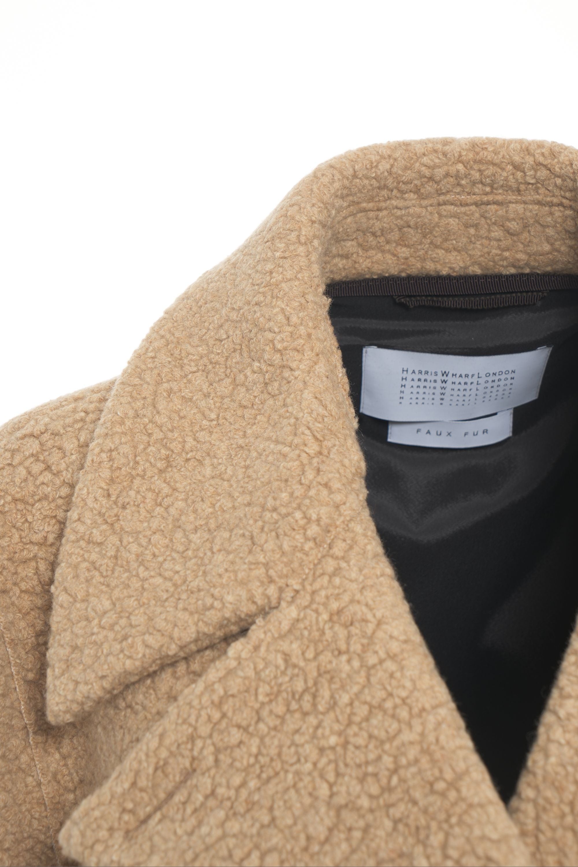 HARRIS WHARF LONDON Luxurious Bouclé Peacoat