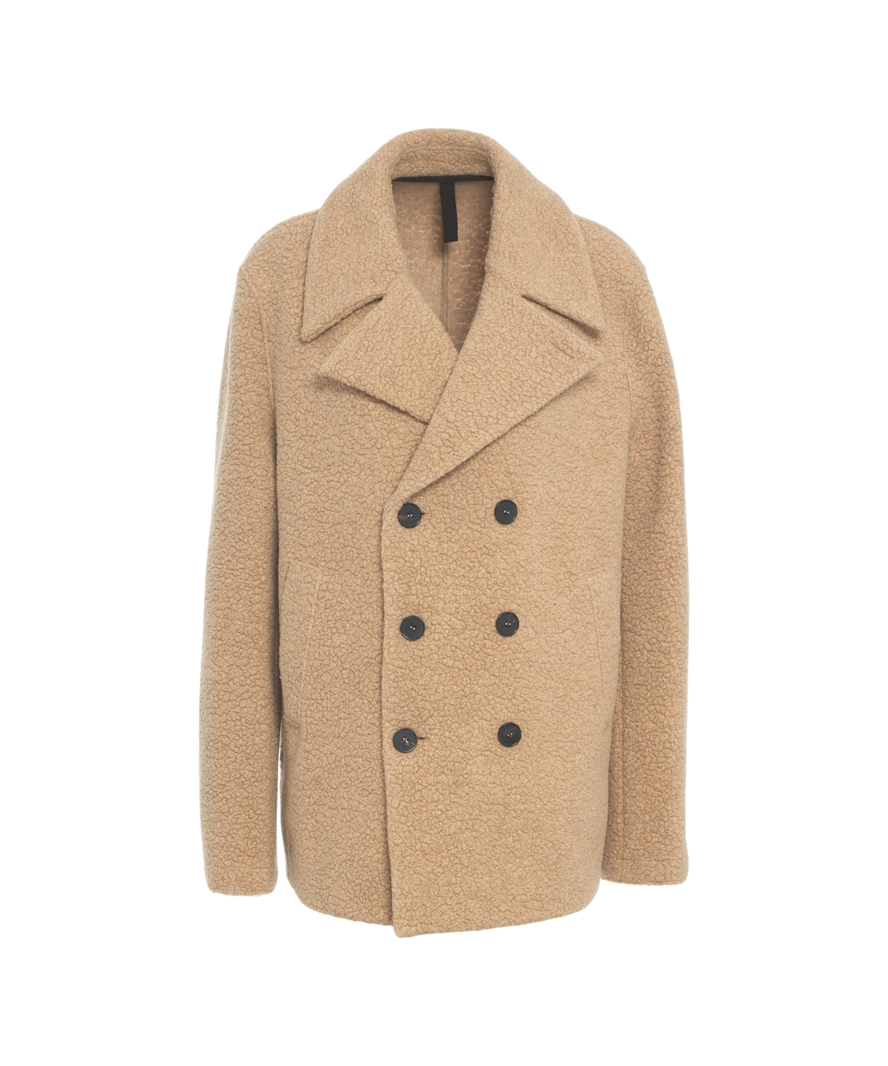 HARRIS WHARF LONDON Elegant Double-Breasted Peacoat for Men