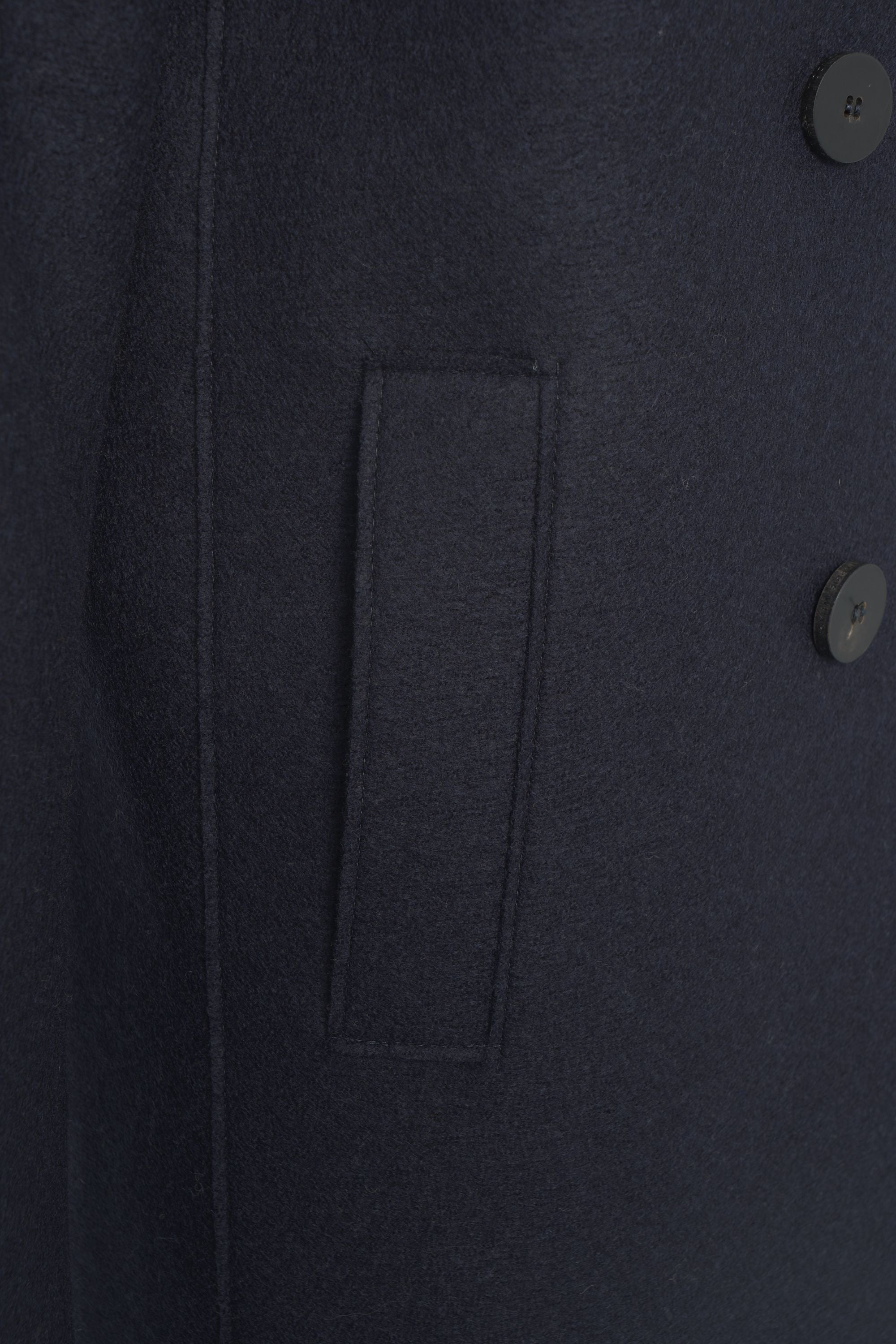 HARRIS WHARF LONDON Classic Wool Peacoat with A-Line Silhouette for Women