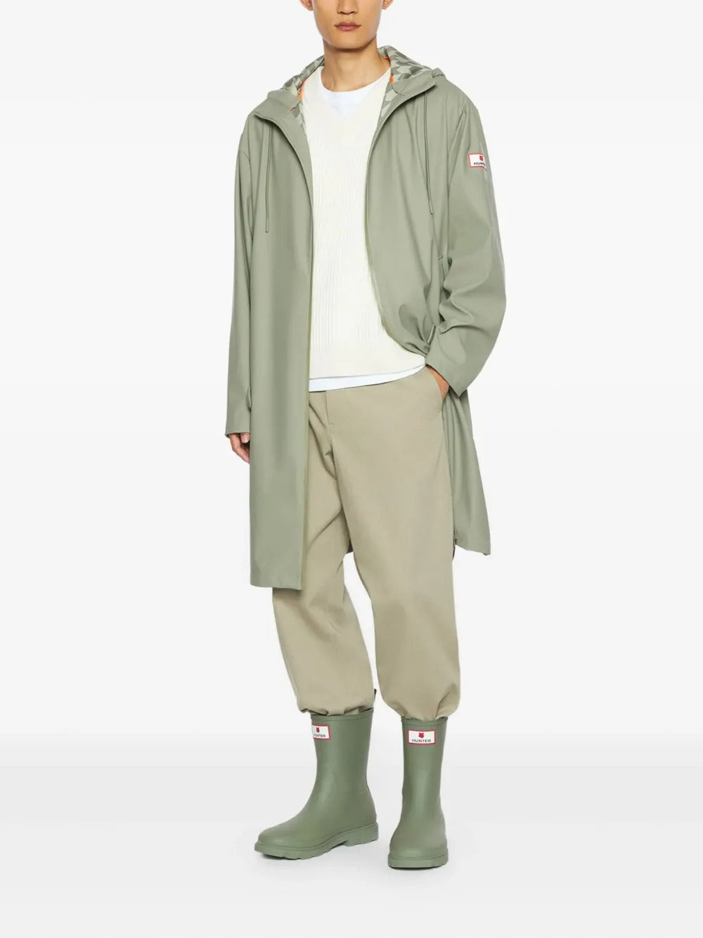 MAISON KITSUNÉ Unisex Hooded Rain Jacket
