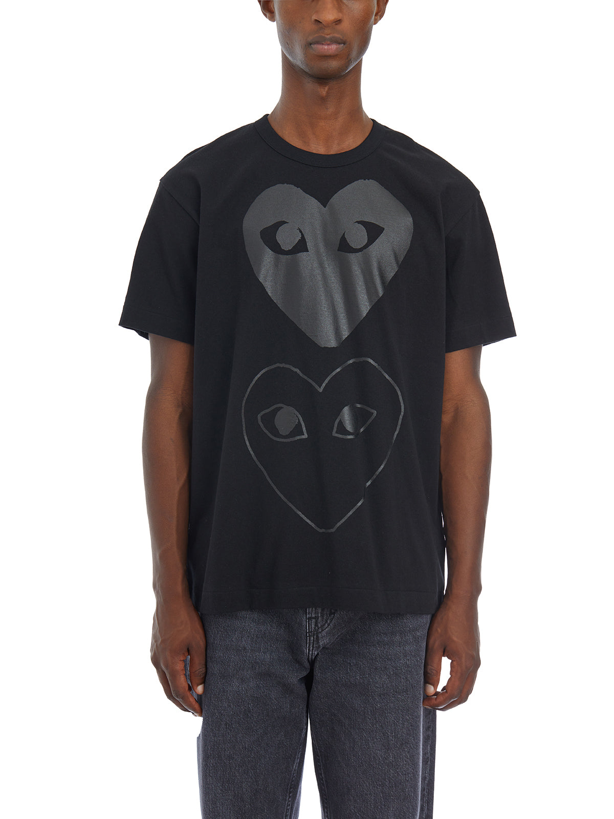 COMME DES GARÇONS PLAY Classic Logo T-Shirt for Men - Size L