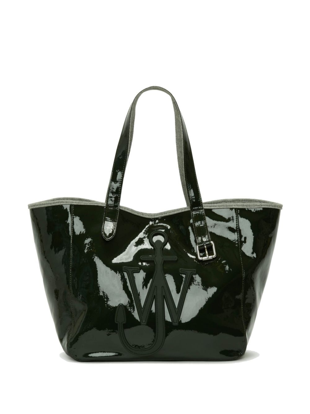 JW ANDERSON Belt Tote Handbag - Denim Cotton Mini Style