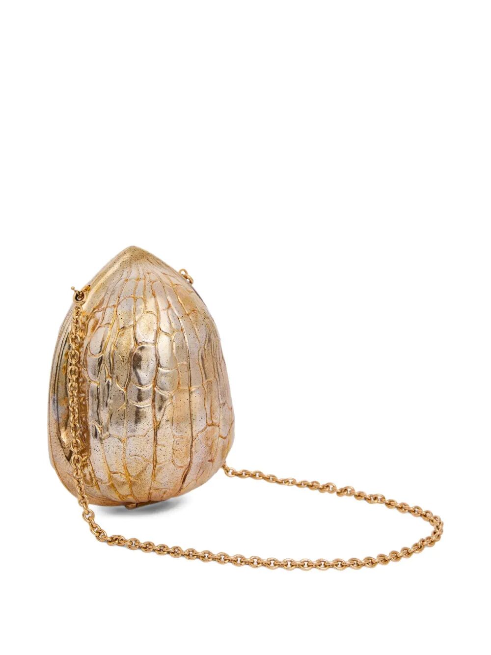 JW ANDERSON Two-Tone Resin Walnut Clutch