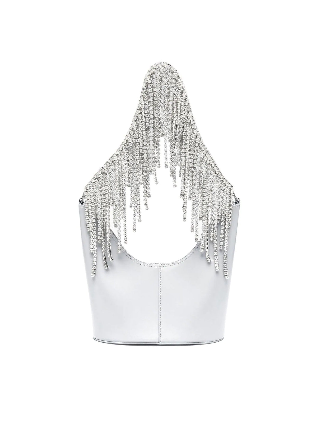 KARA Mini Crystal Fringe Shoulder Handbag